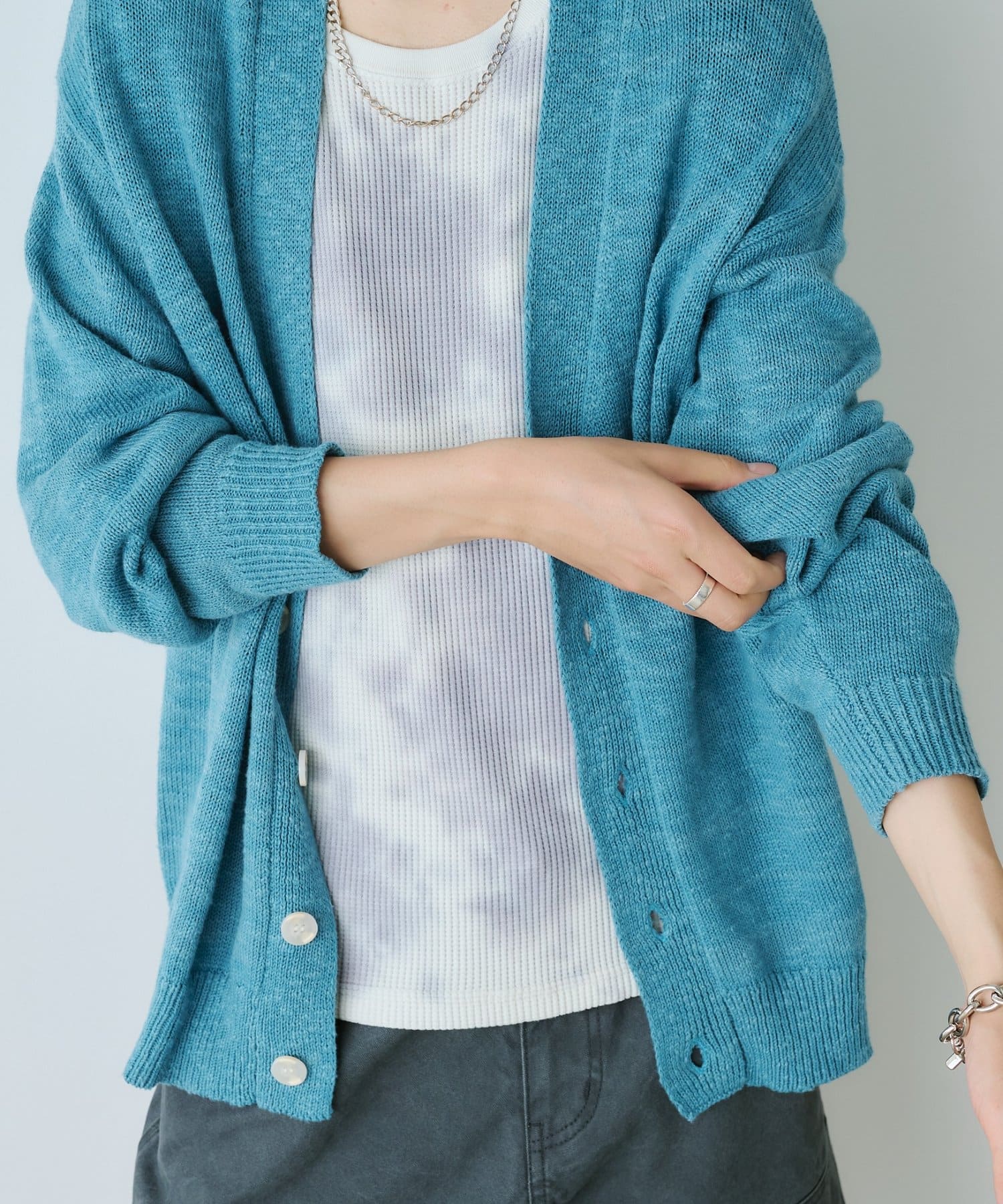 OUTLET(アウトレット) 【Kastane】【WHIMSIC】スラブヤーンニットカーディガン