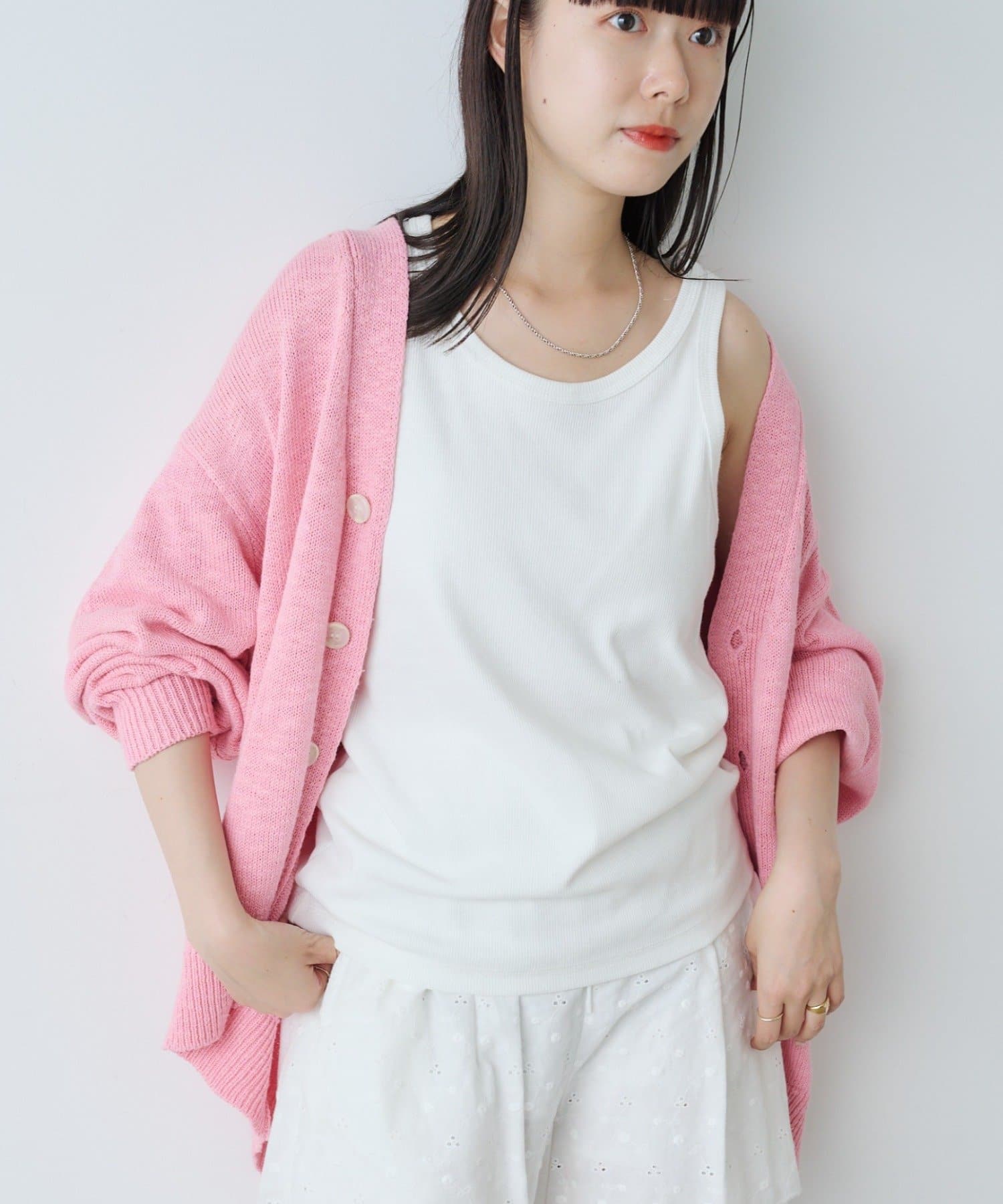 OUTLET(アウトレット) 【Kastane】【WHIMSIC】スラブヤーンニットカーディガン