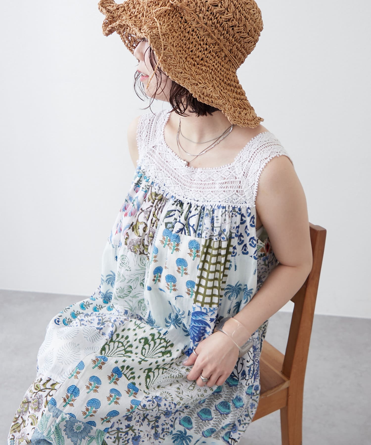 ◆送料・関税無料◆Merlette 'Nes' パッチワークワンピース Merlette 'Nes' パッチワークワンピース 送料・関税込 (merlette