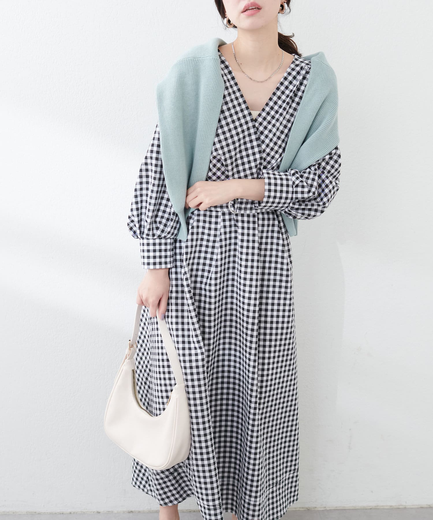 NICE CLAUP / OLIVE des OLIVE OUTLET(ナイスクラップ  / オリーブ デ オリーブ アウトレット) 【natural couture】＜ako＞骨スト優勝カシュクールワンピース