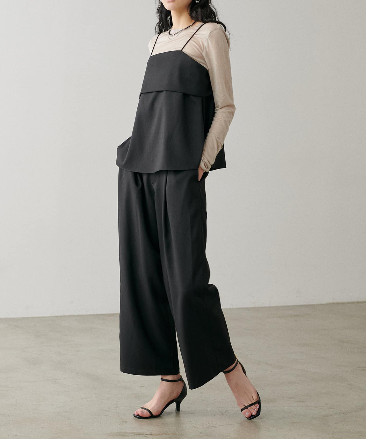 NICE CLAUP / OLIVE des OLIVE OUTLET(ナイスクラップ  / オリーブ デ オリーブ アウトレット) 【LARUTA】ツイルキャミセットアップ