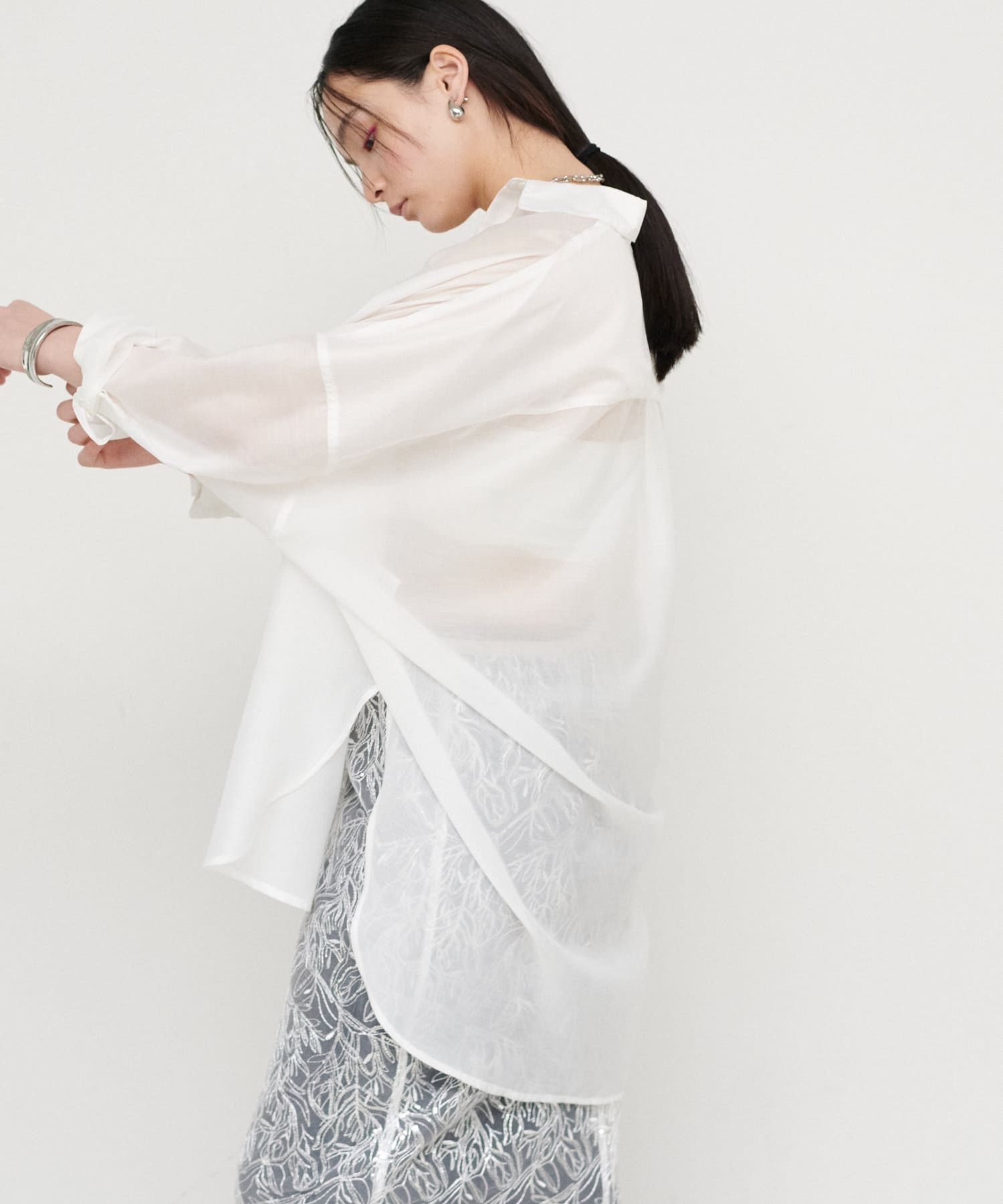 【WEB限定】コットネット 刺繍シャツ NOMINE｜【WEB限定】コットネット 刺繍シャツ | Rakuten Fashion