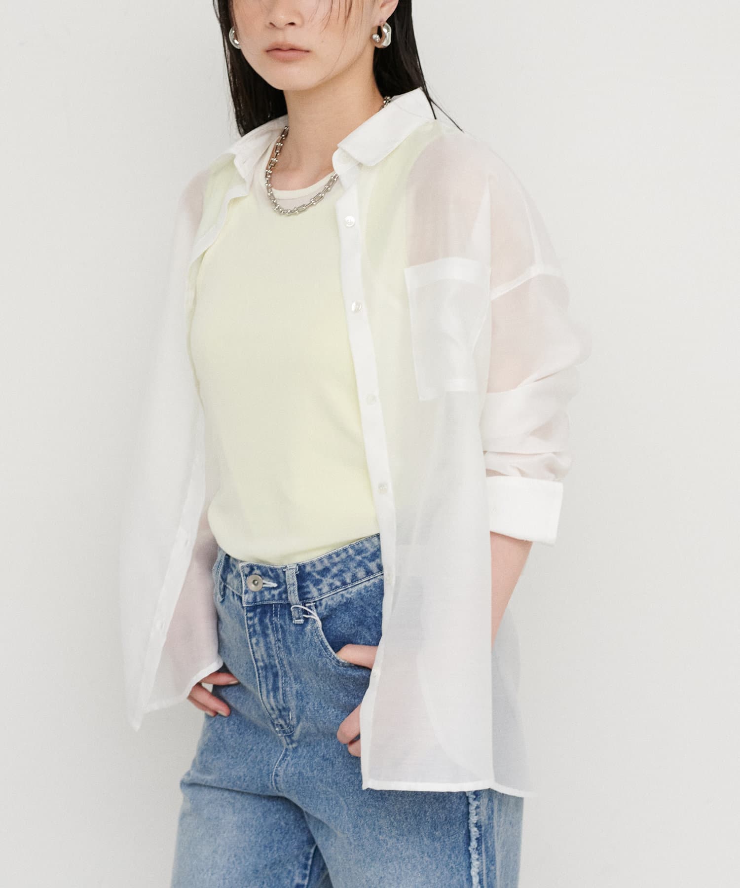 【WEB限定】コットネット 刺繍シャツ NOMINE｜【WEB限定】コットネット 刺繍シャツ | Rakuten Fashion