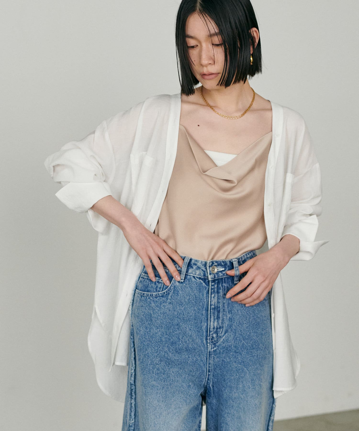 2wayVネックスキッパーシャツ | LARUTA(ラルータ)レディース