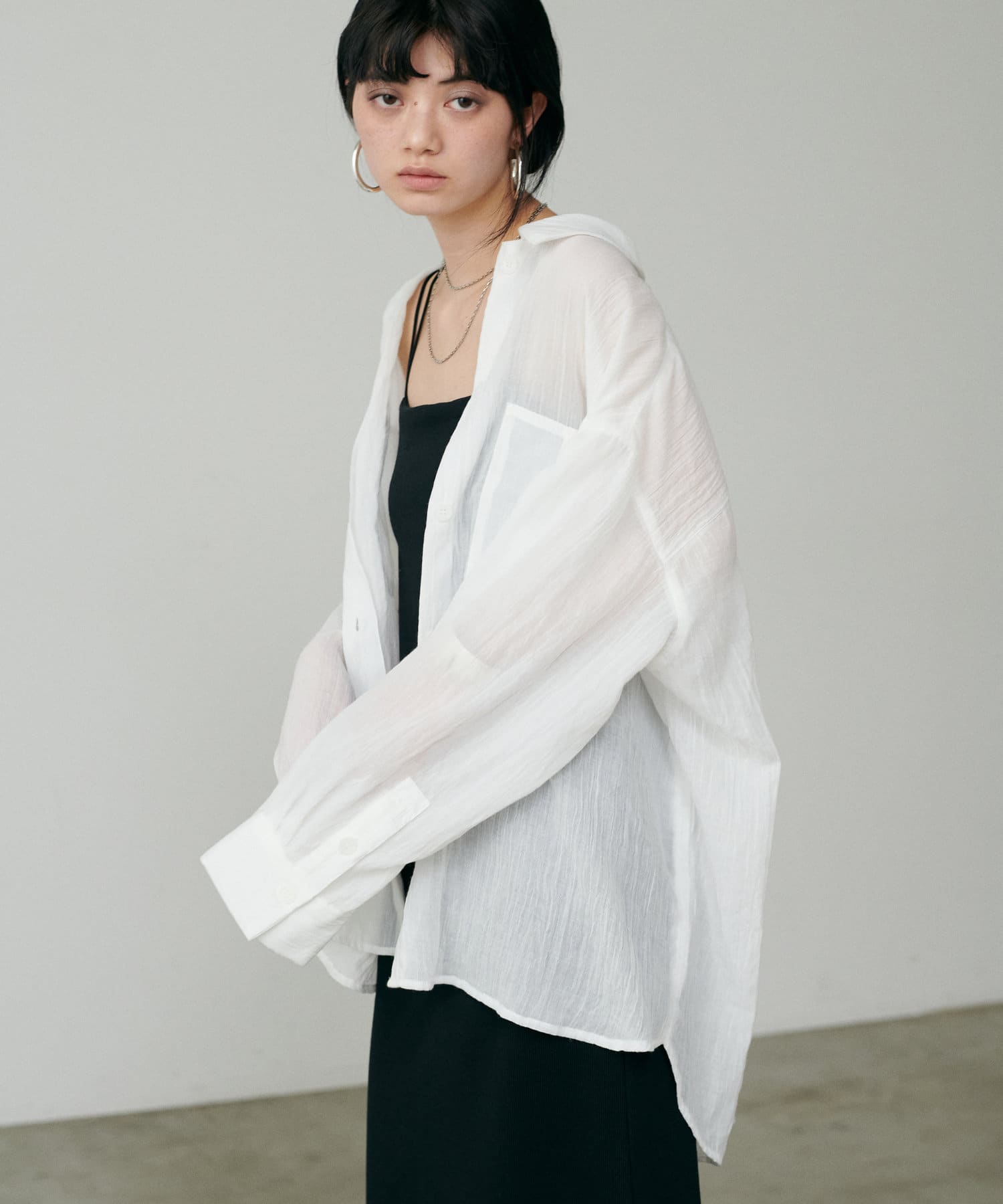 【美品】LARUTA　シアーサファリポケット付きシャツ LARUTA｜シアーサファリポケット付きシャツ | Rakuten Fashion
