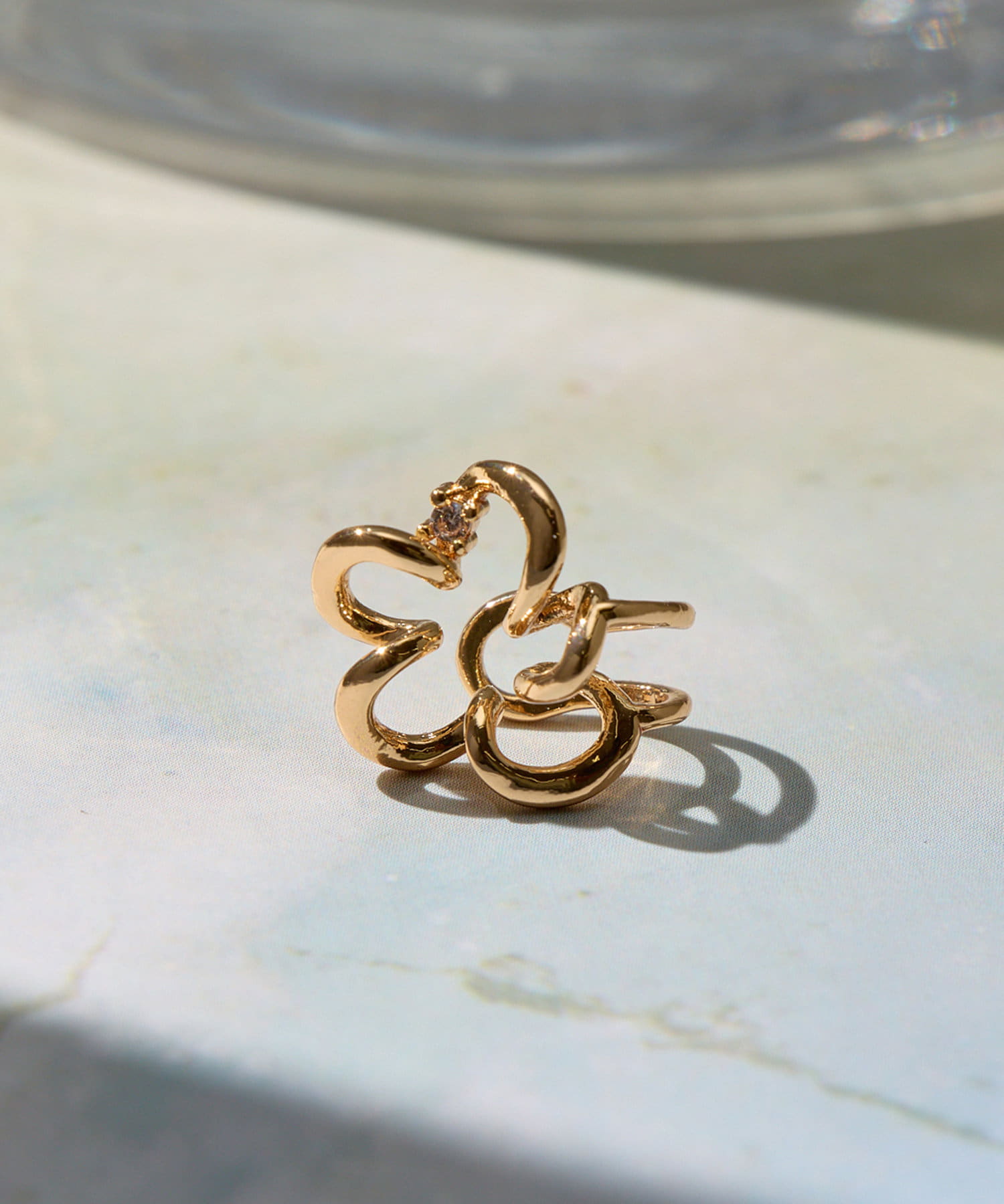 Lattice(ラティス) フラワーイヤカフ