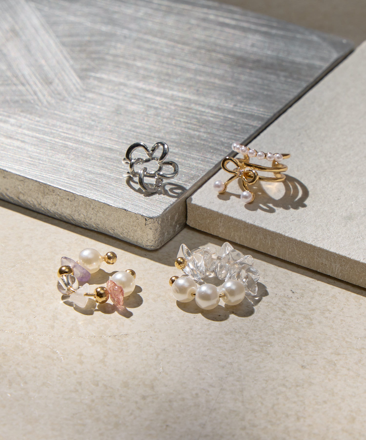 Lattice(ラティス) フラワーイヤカフ