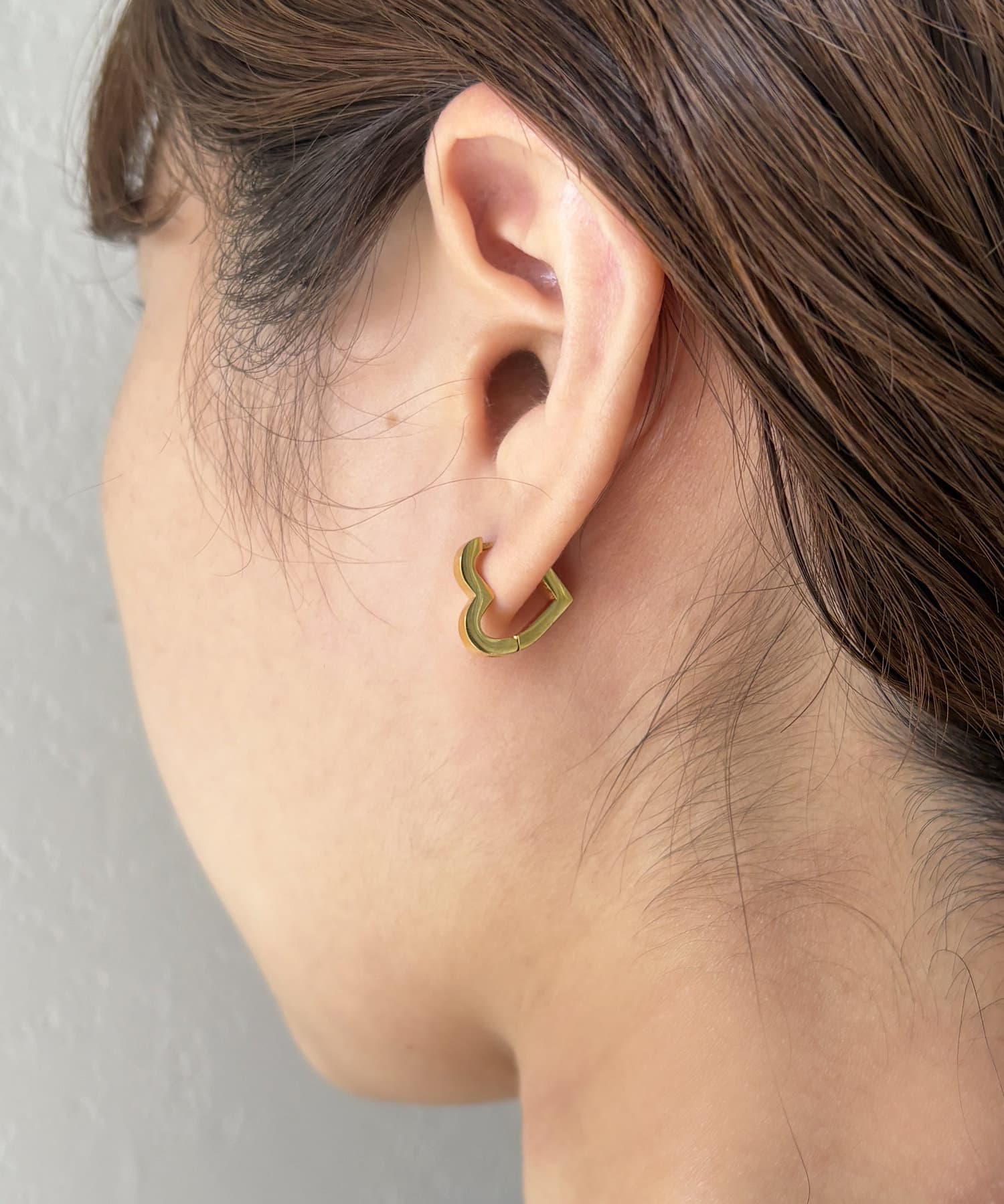 Lattice(ラティス) ＜ステンレス＞ハートワンタッチピアス