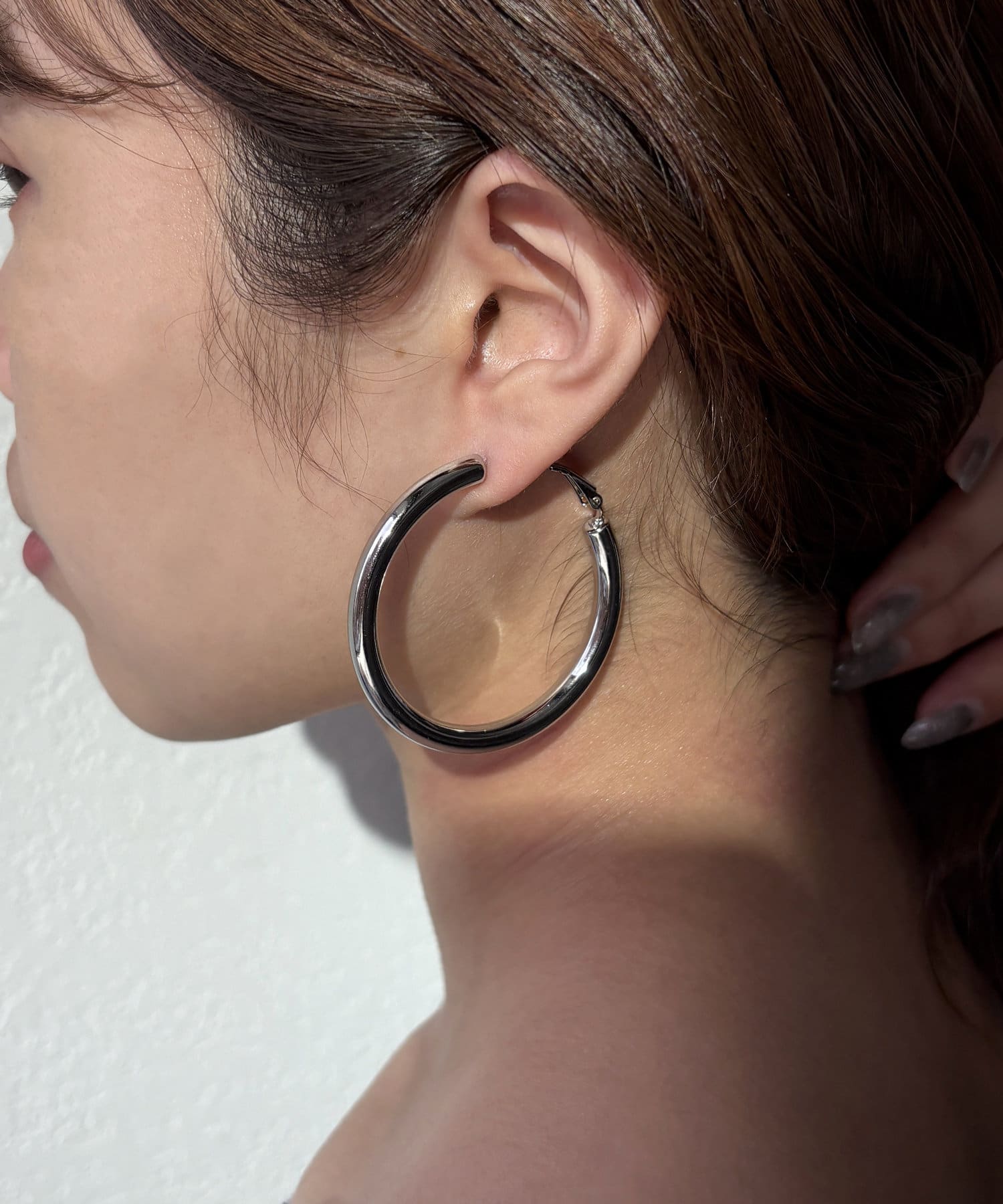 Lattice(ラティス) ＜ステンレス＞フープピアス