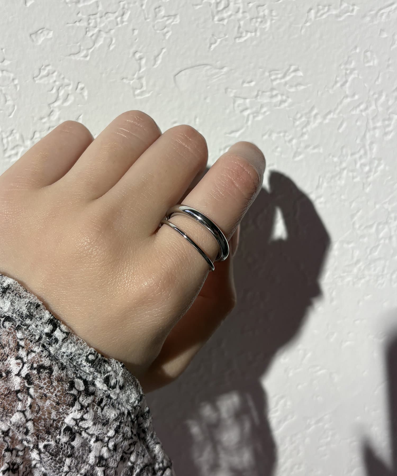 Lattice(ラティス) ＜ステンレス＞2連リング