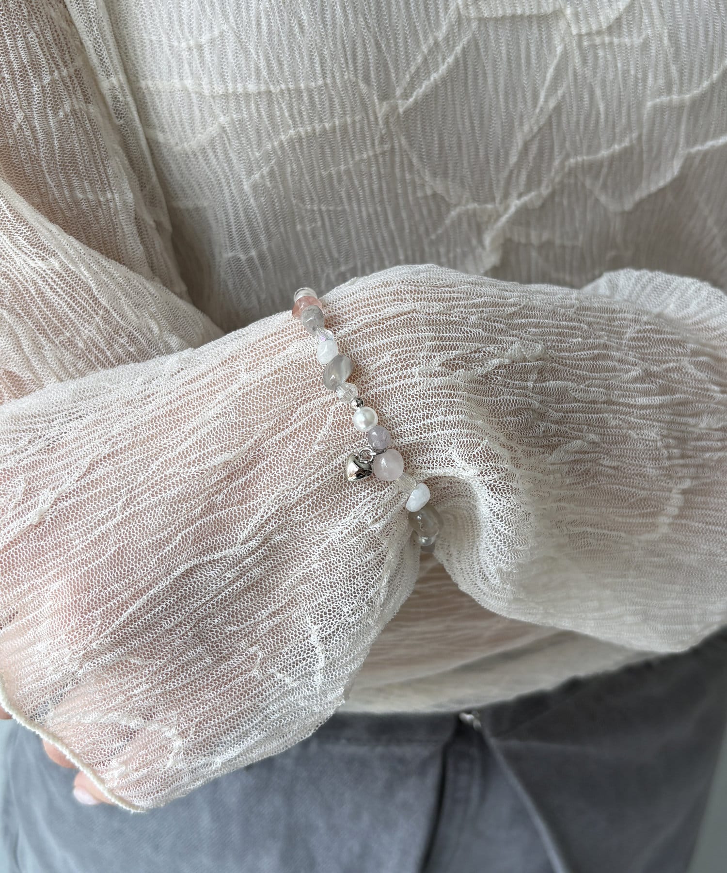 Lattice(ラティス) ＜ステンレス＞ストーンブレスレット