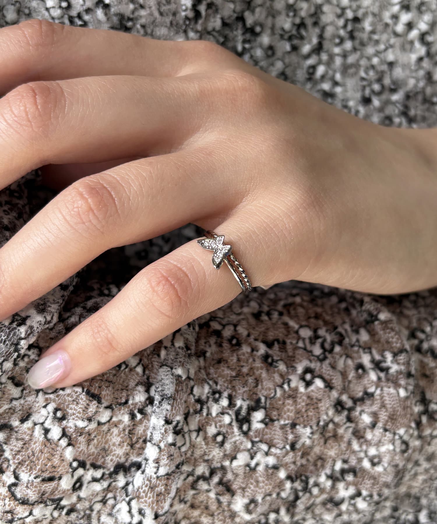 バタフライピンキーリングセット(2P) | Lattice(ラティス)レディース