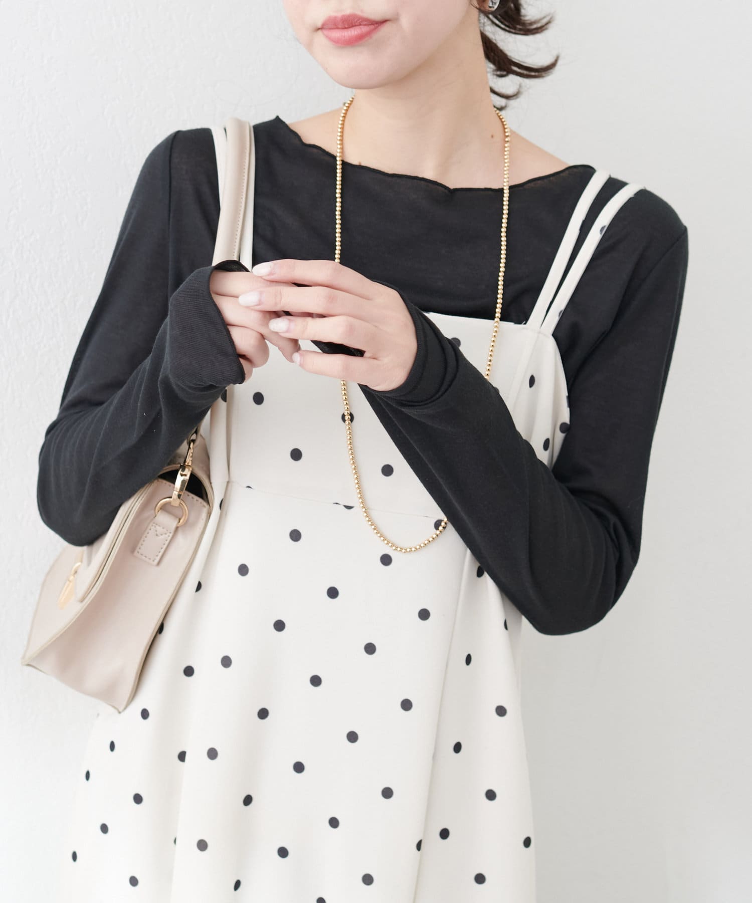 NICE CLAUP / OLIVE des OLIVE OUTLET(ナイスクラップ  / オリーブ デ オリーブ アウトレット) 【natural couture】とろみシアープルオーバー