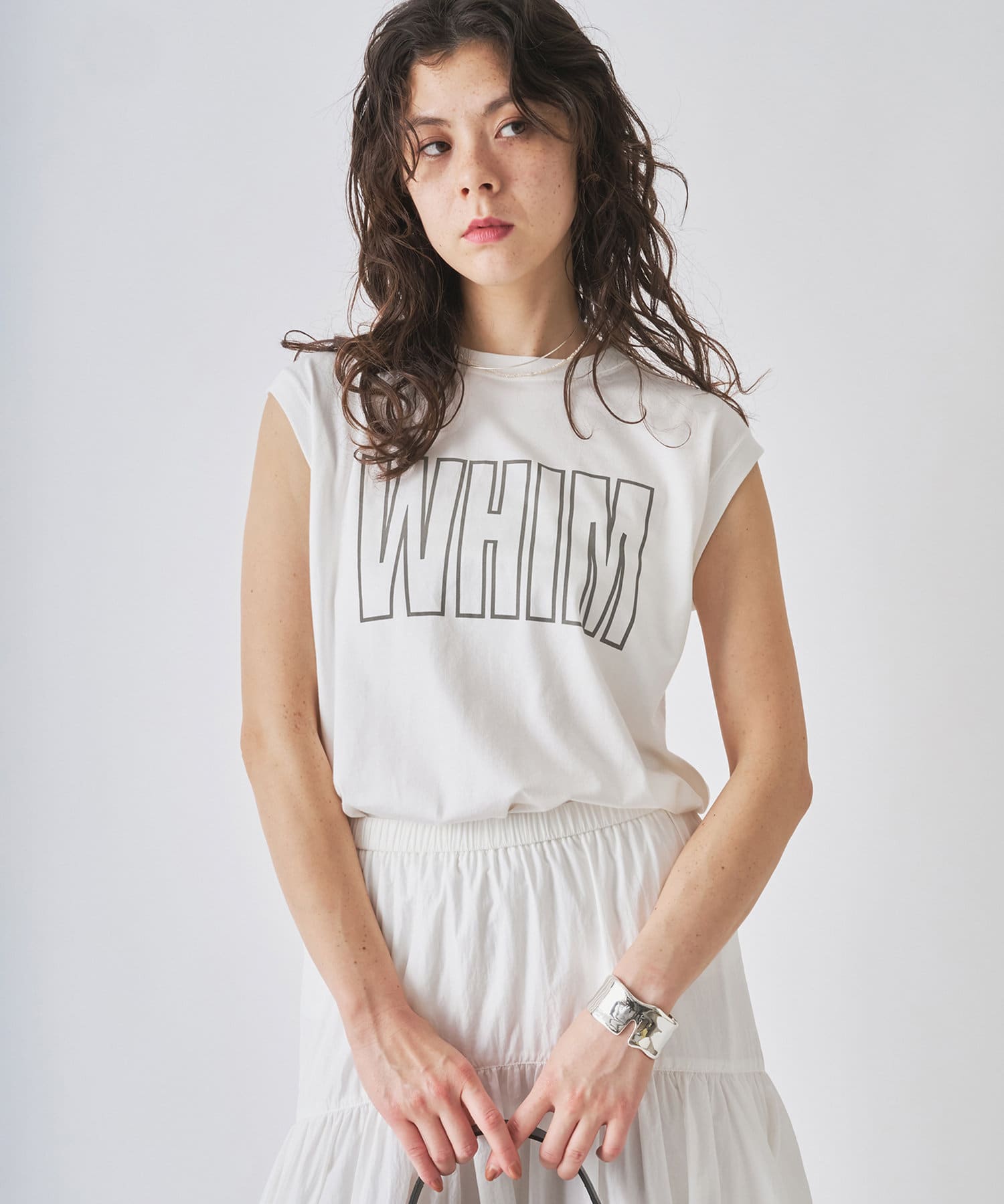 tシャツ ポンチＢＩＧガゼットノースリーブ レディース 1% SHUHEI OGAWA tシャツ ポンチBIGガゼットノースリーブ