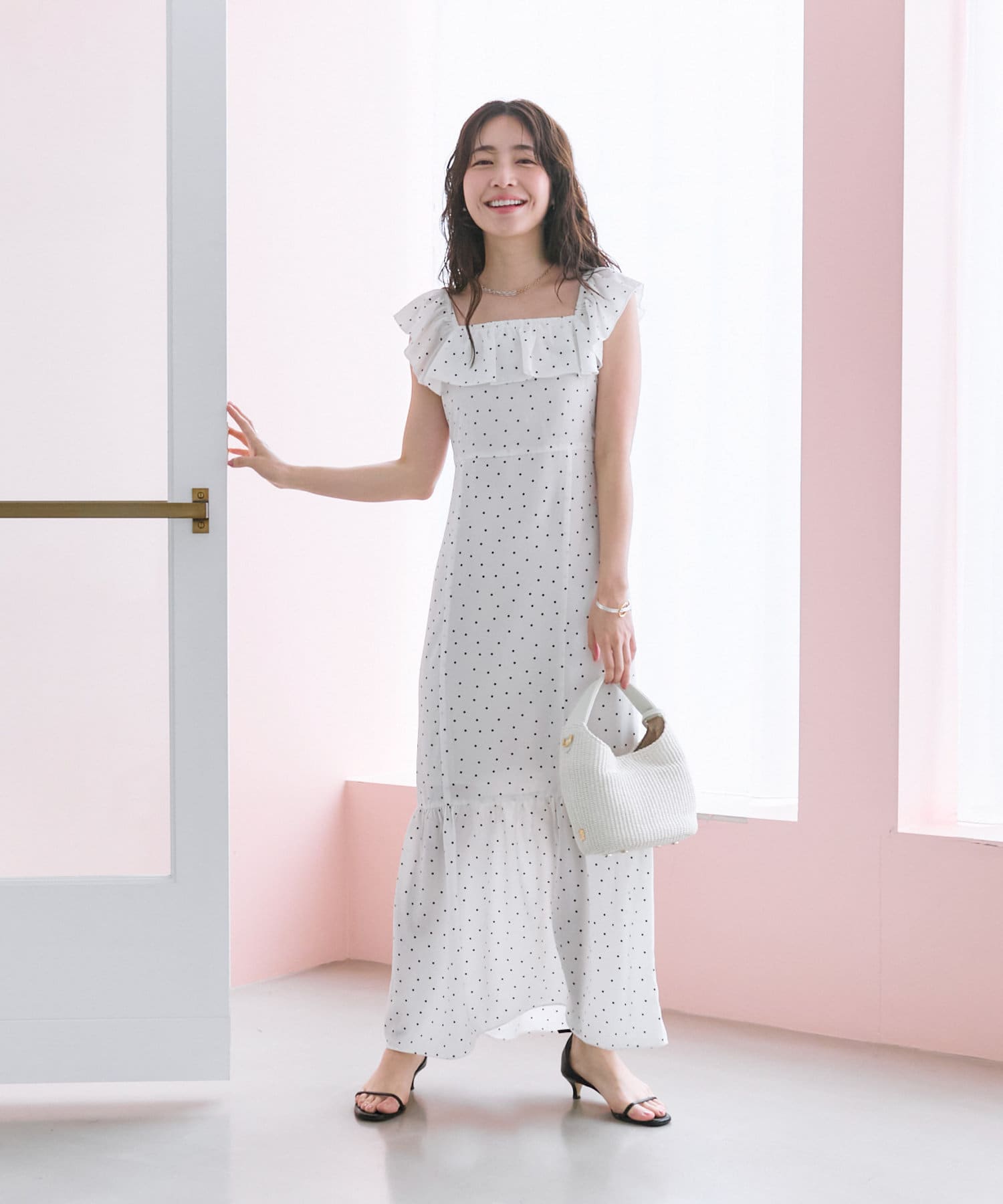 ライフワーク女性)グリッターロゴ裏開きワンピース GLOBAL WORK（グローバルワーク）の「サマラクスキッパー