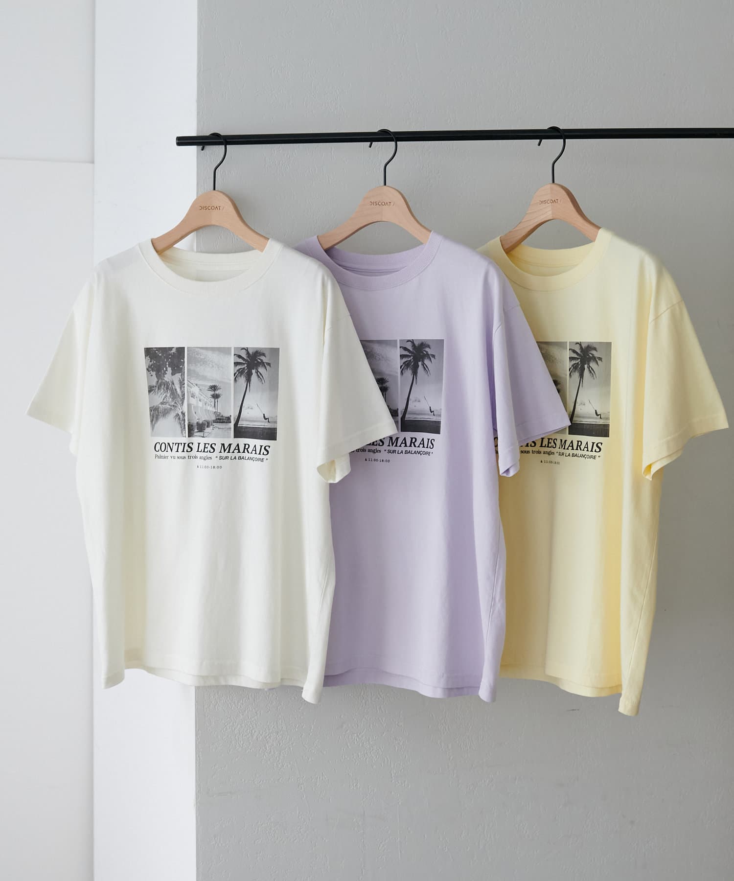 DISCOAT(ディスコート) 【ユニセックス】サマーフォトグラフィックTシャツ