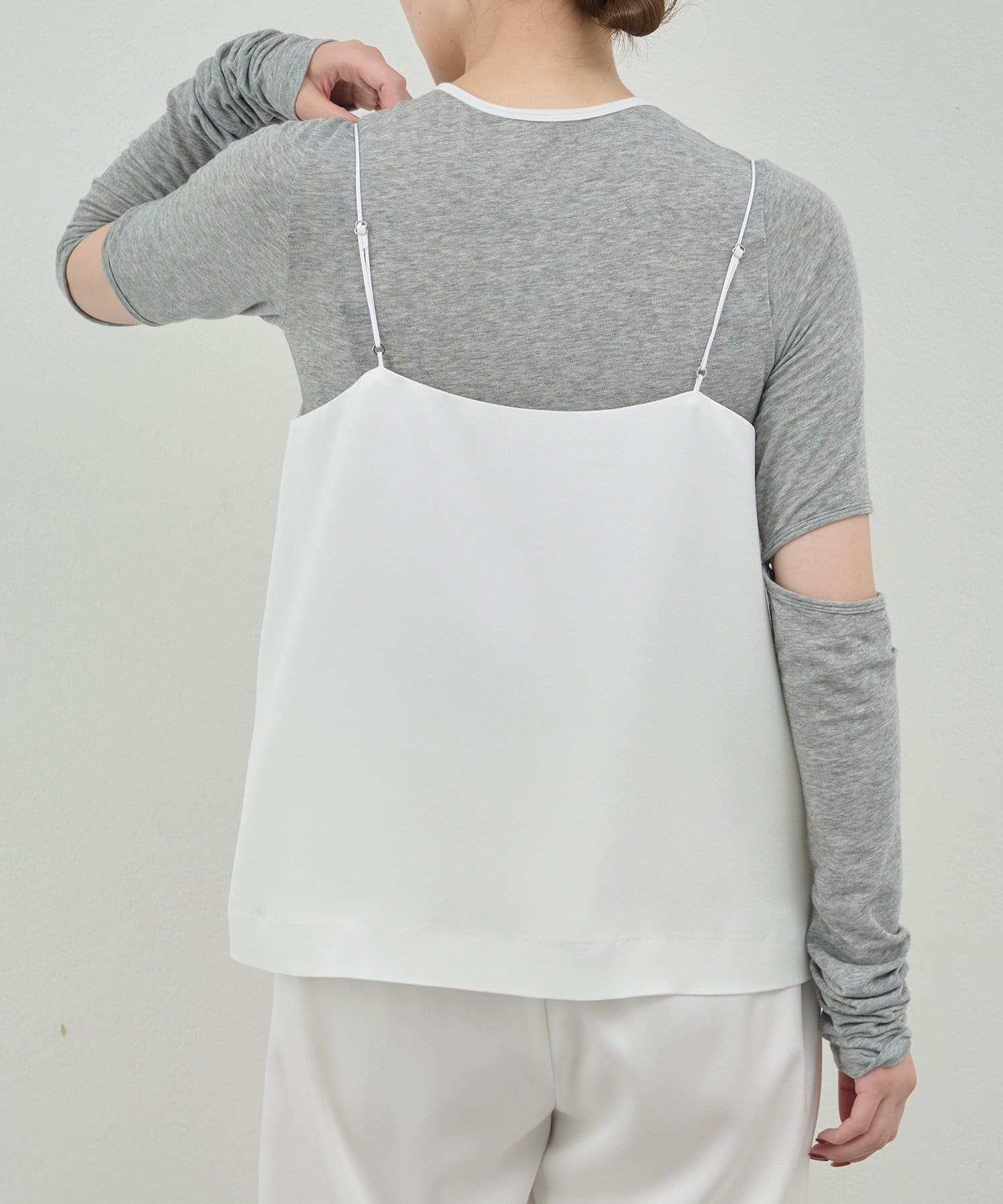 collage galardagalante サテンキャミブラック、ベージュ 上品見え】サテンキャミソール | COLLAGE GALLARDAGALANTE