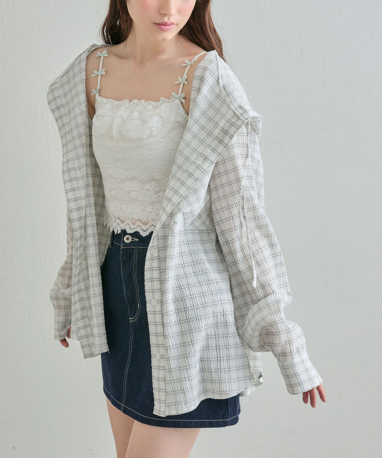 OLIVE des OLIVE(オリーブ デ オリーブ) フードBigシャツ