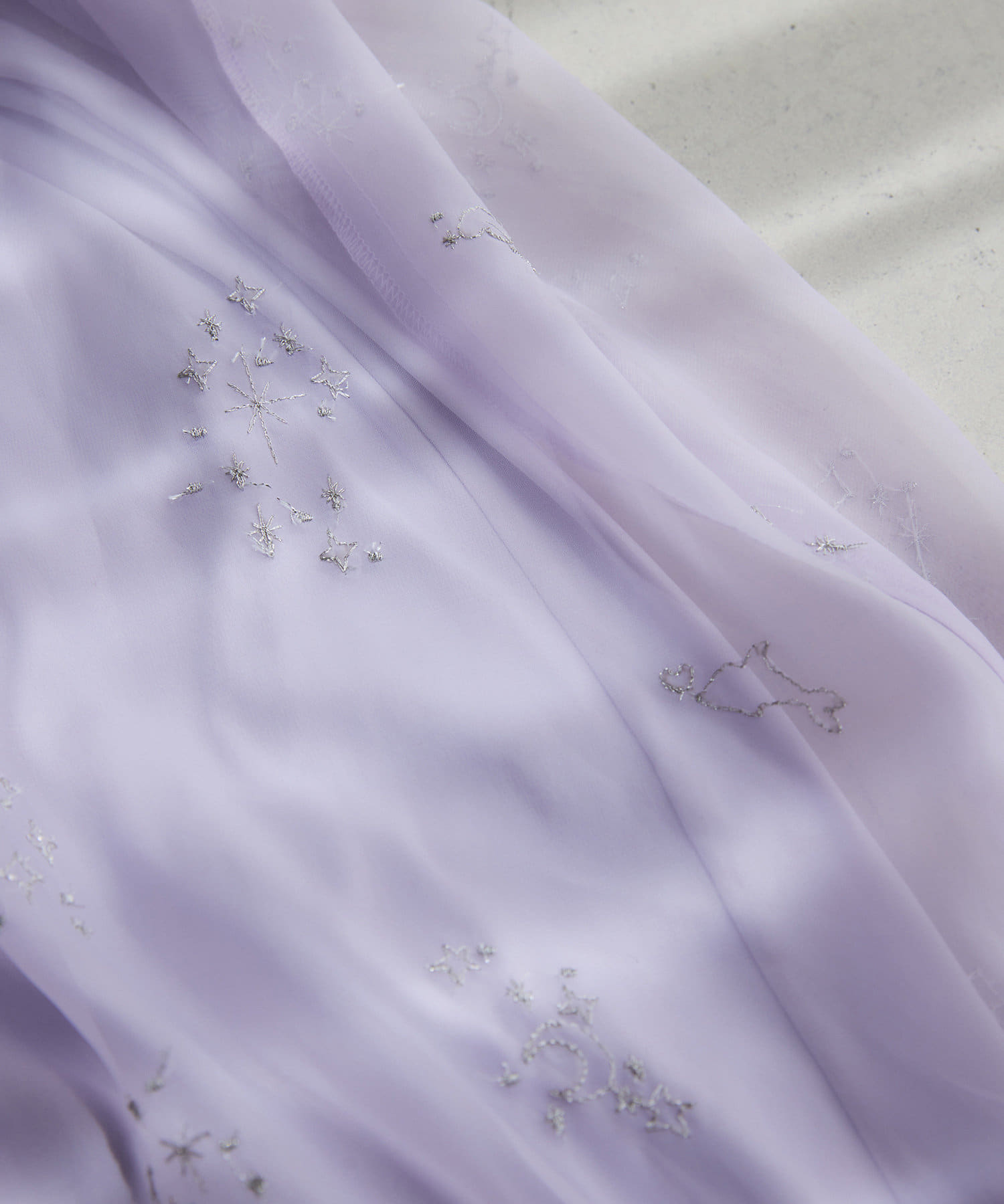 one after another NICE CLAUP(ワンアフターアナザー ナイスクラップ) 【moon light marine collection】刺繍シアーワンピース