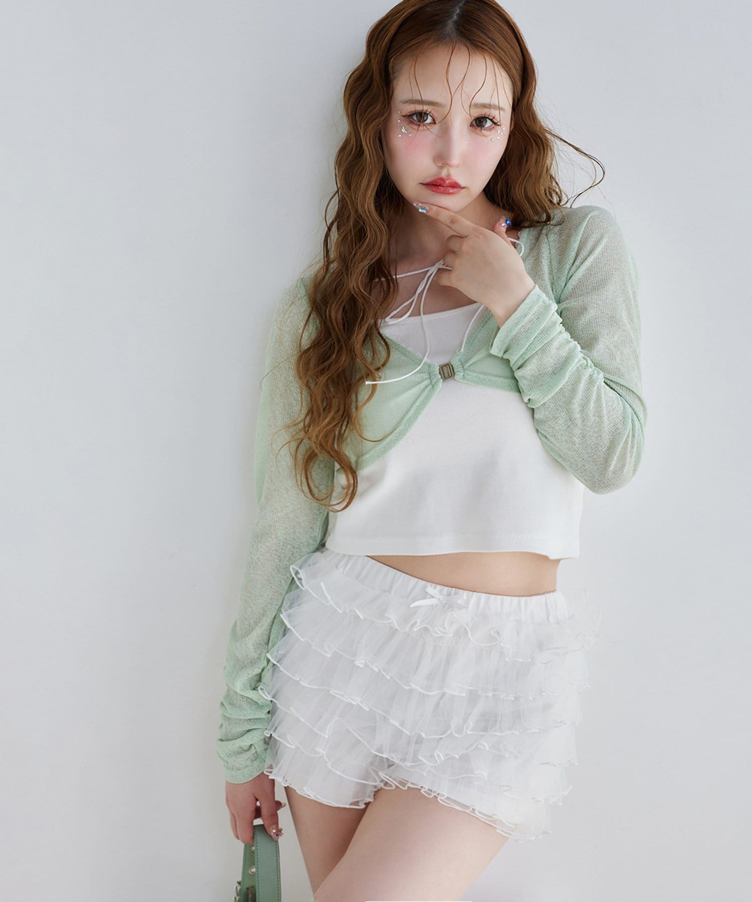 one after another NICE CLAUP(ワンアフターアナザー ナイスクラップ) 【moon light marine collection】インナーセットボレロ