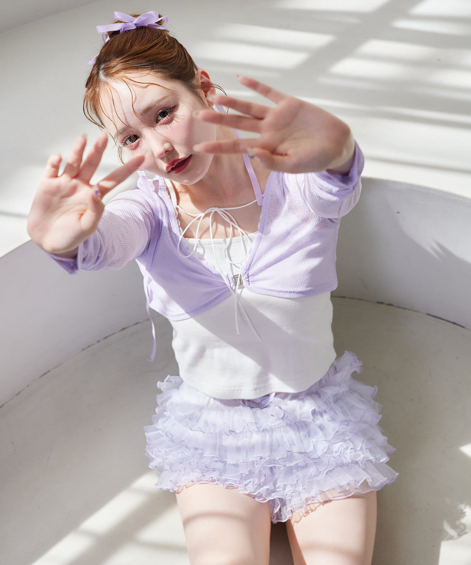 one after another NICE CLAUP(ワンアフターアナザー ナイスクラップ) 【moon light marine collection】インナーセットボレロ