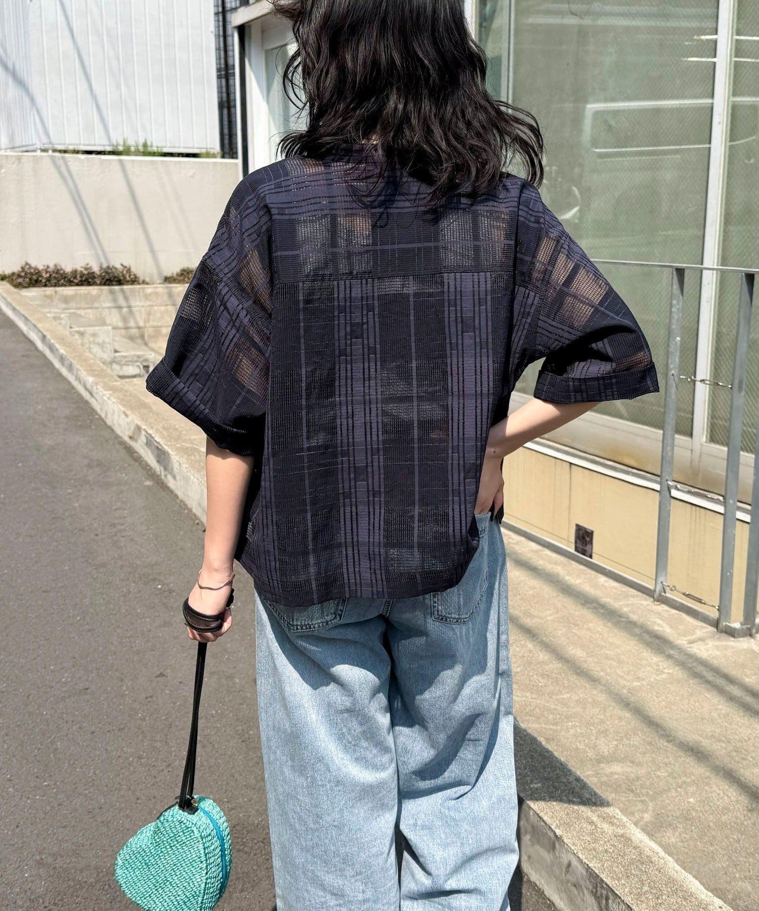 FREDY & GLOSTER(フレディ アンド グロスター) シアーチェック半袖シャツ