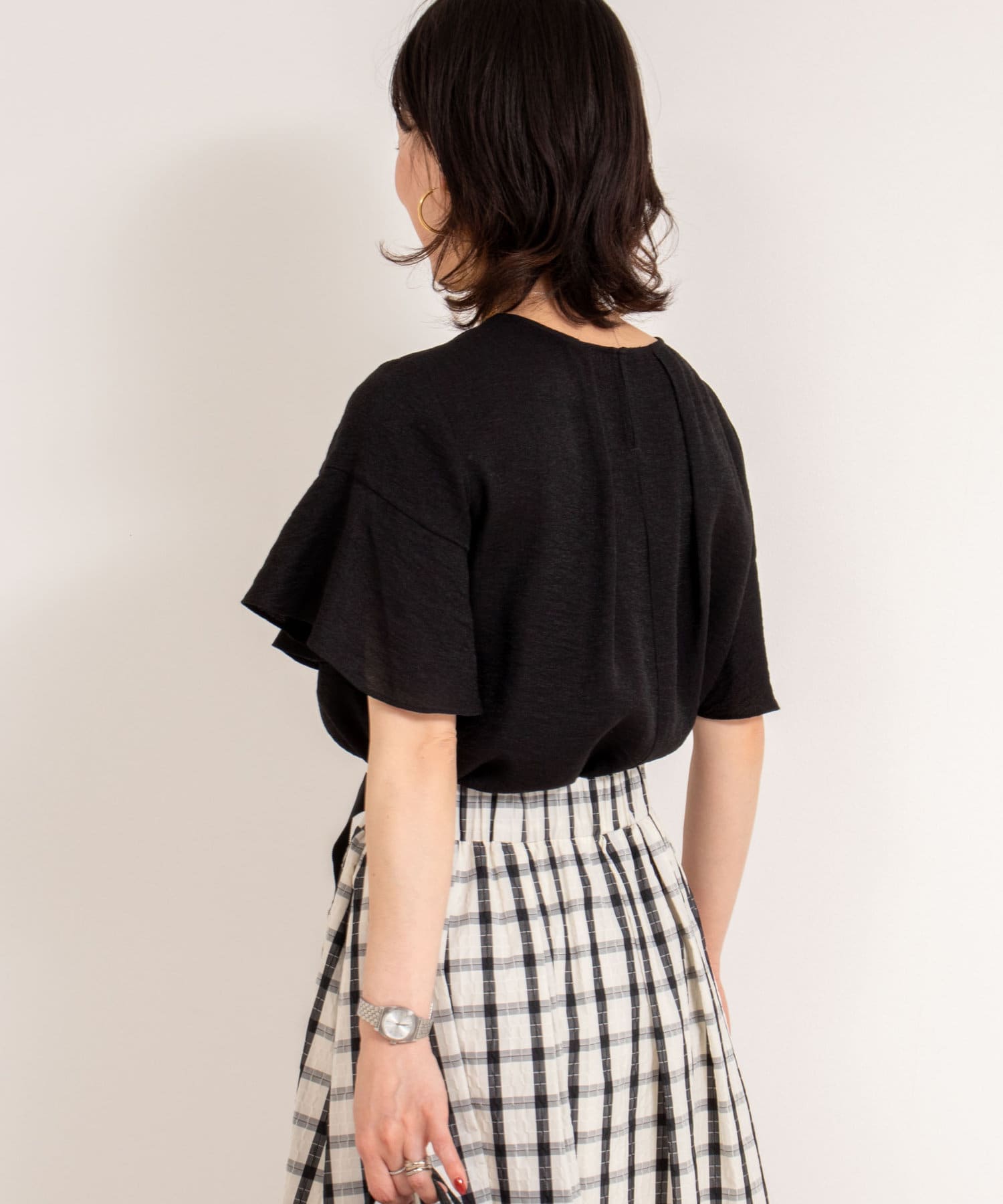 NOLLEY'S(ノーリーズ) ◇【WEB限定】《セットアップ対応》ジュピター半袖フリルブラウス