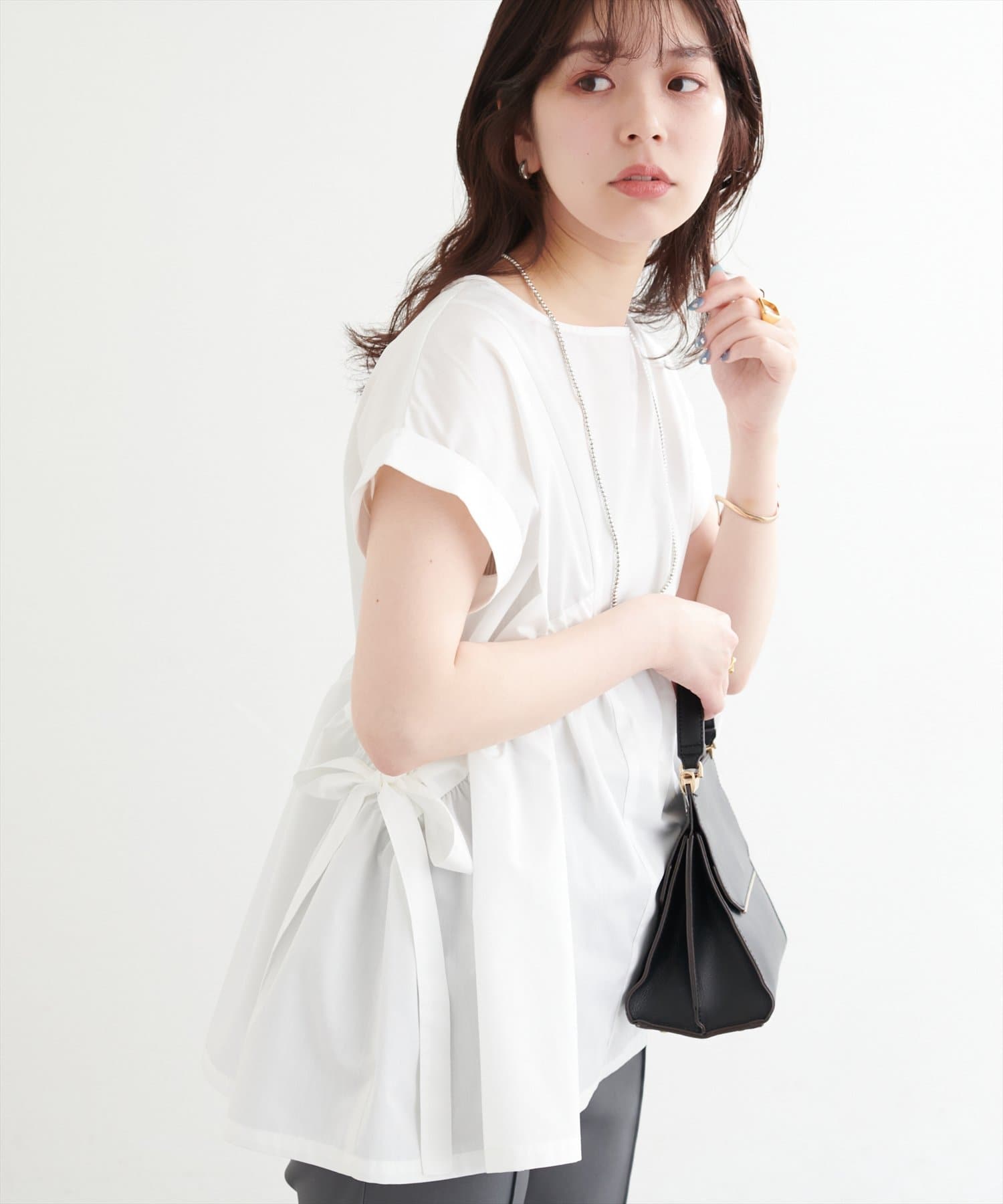 natural couture(ナチュラルクチュール) サイドドロストトップス