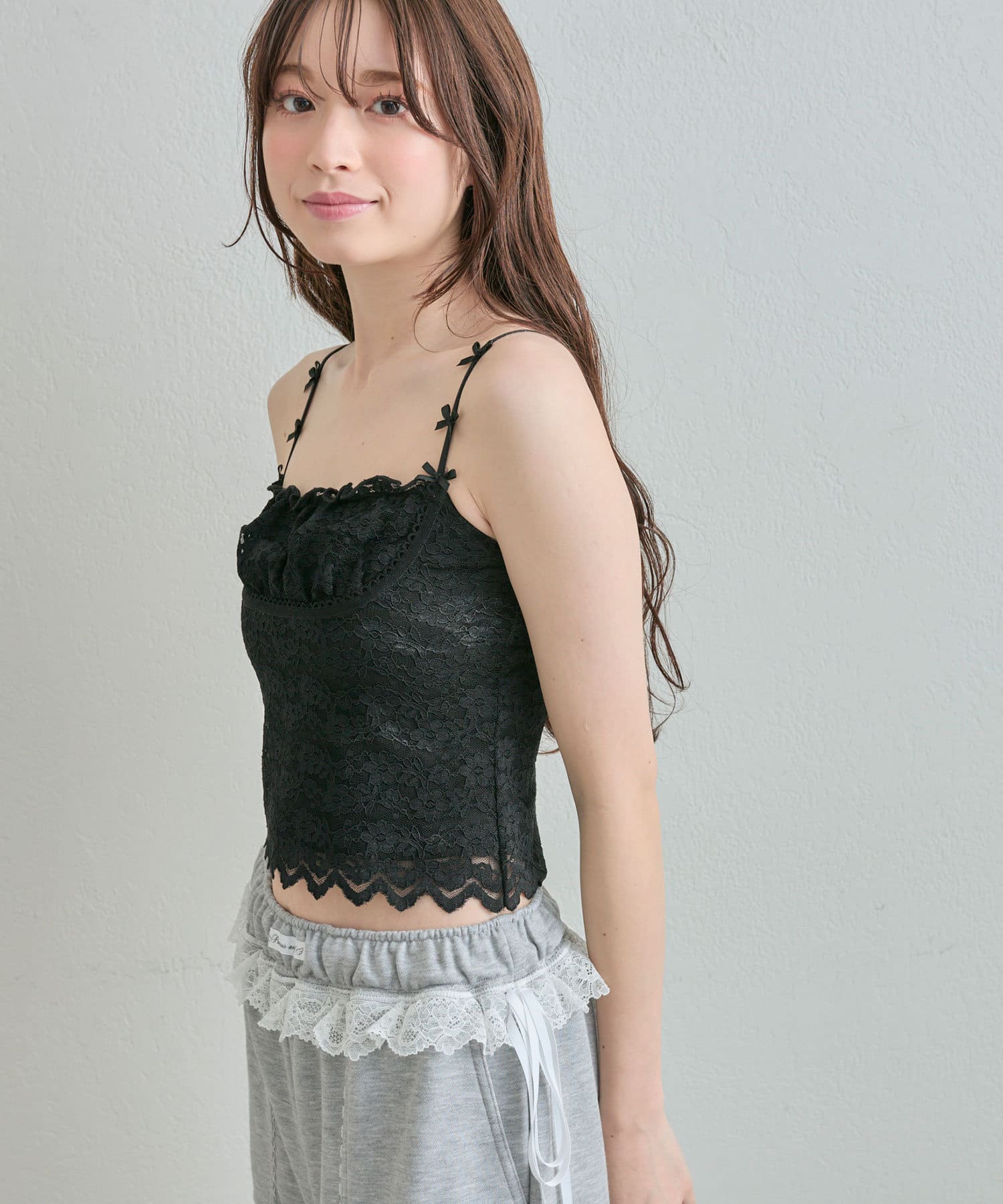 OLIVE des OLIVE(オリーブ デ オリーブ) レースキャミ