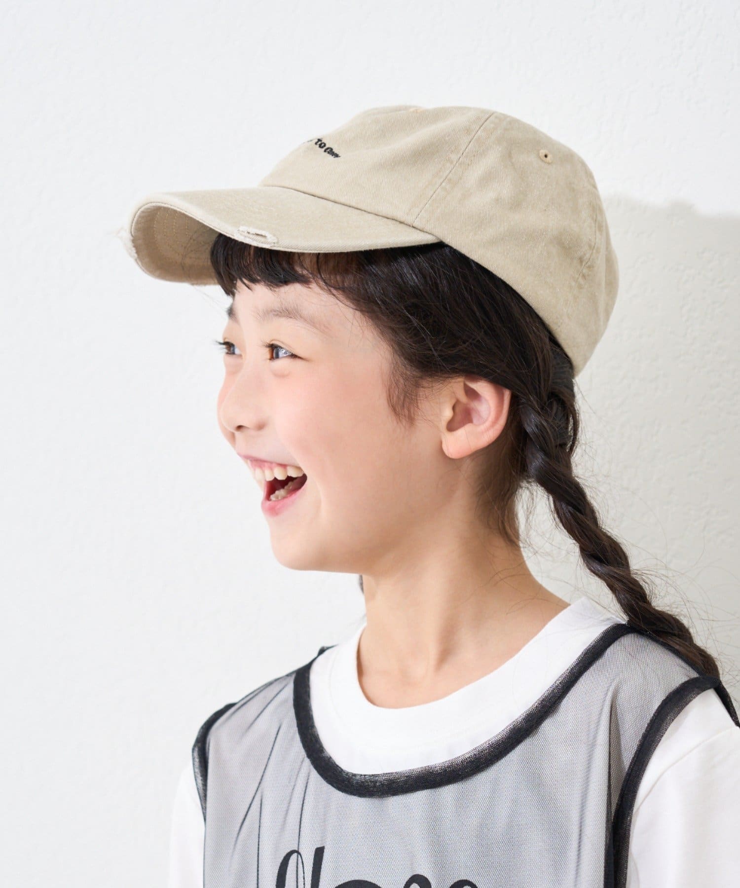 CIAOPANIC TYPY(チャオパニックティピー) 【KIDS】ピグメントロゴ刺繍CAP