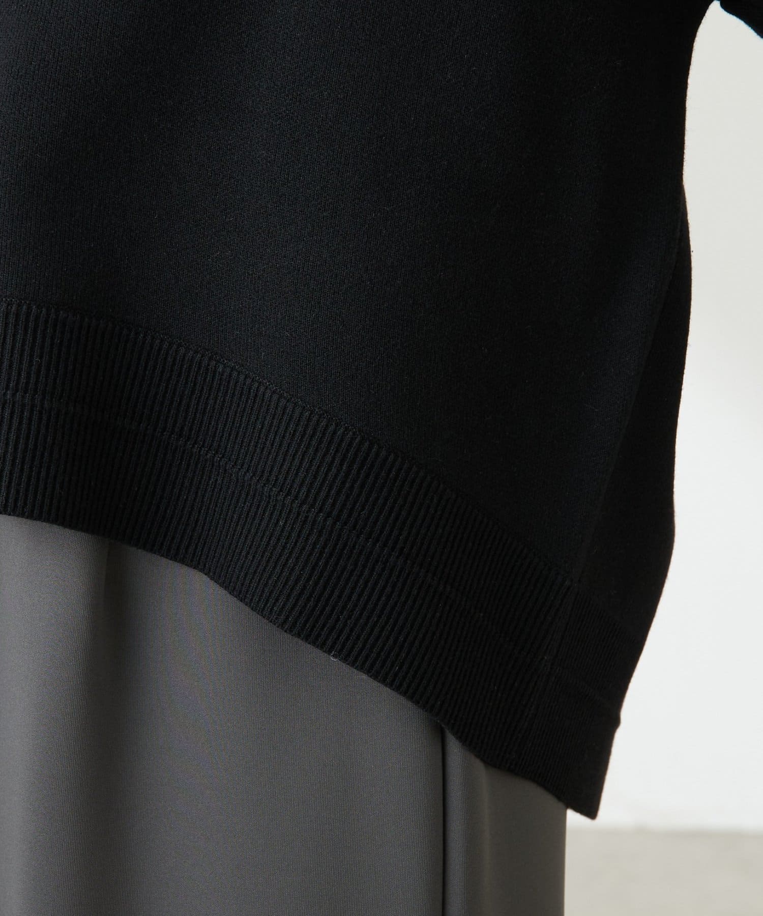 COLLAGE GALLARDAGALANTE(コラージュ ガリャルダガランテ) 【人気シリーズ/ロングシーズン使える】スウェットライクラウンドヘムニット