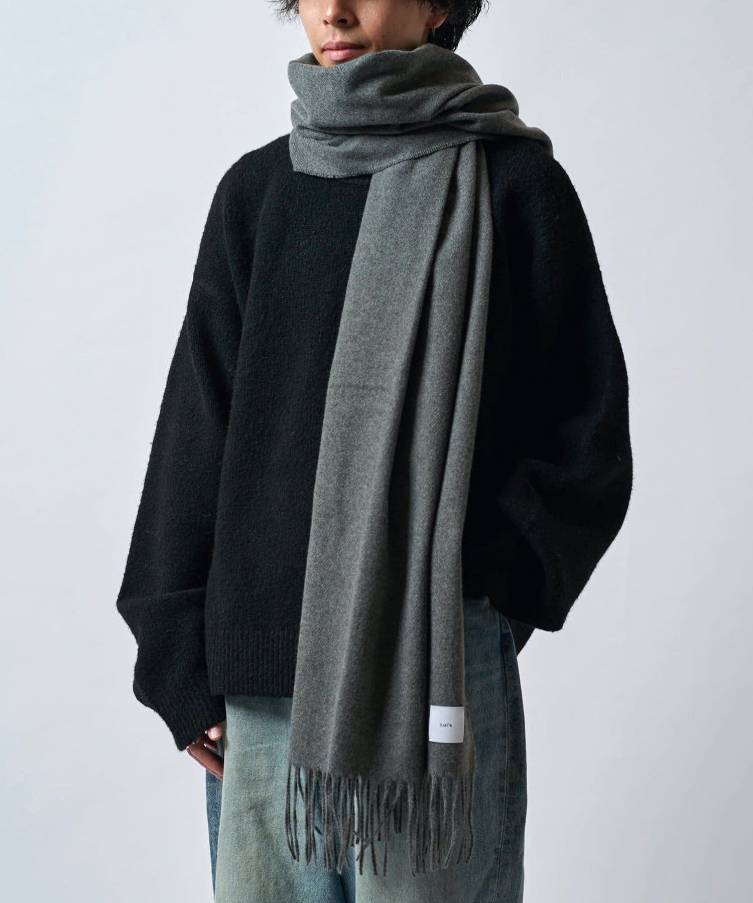 Lui's(ルイス) カシミヤタッチカラーロングマフラー