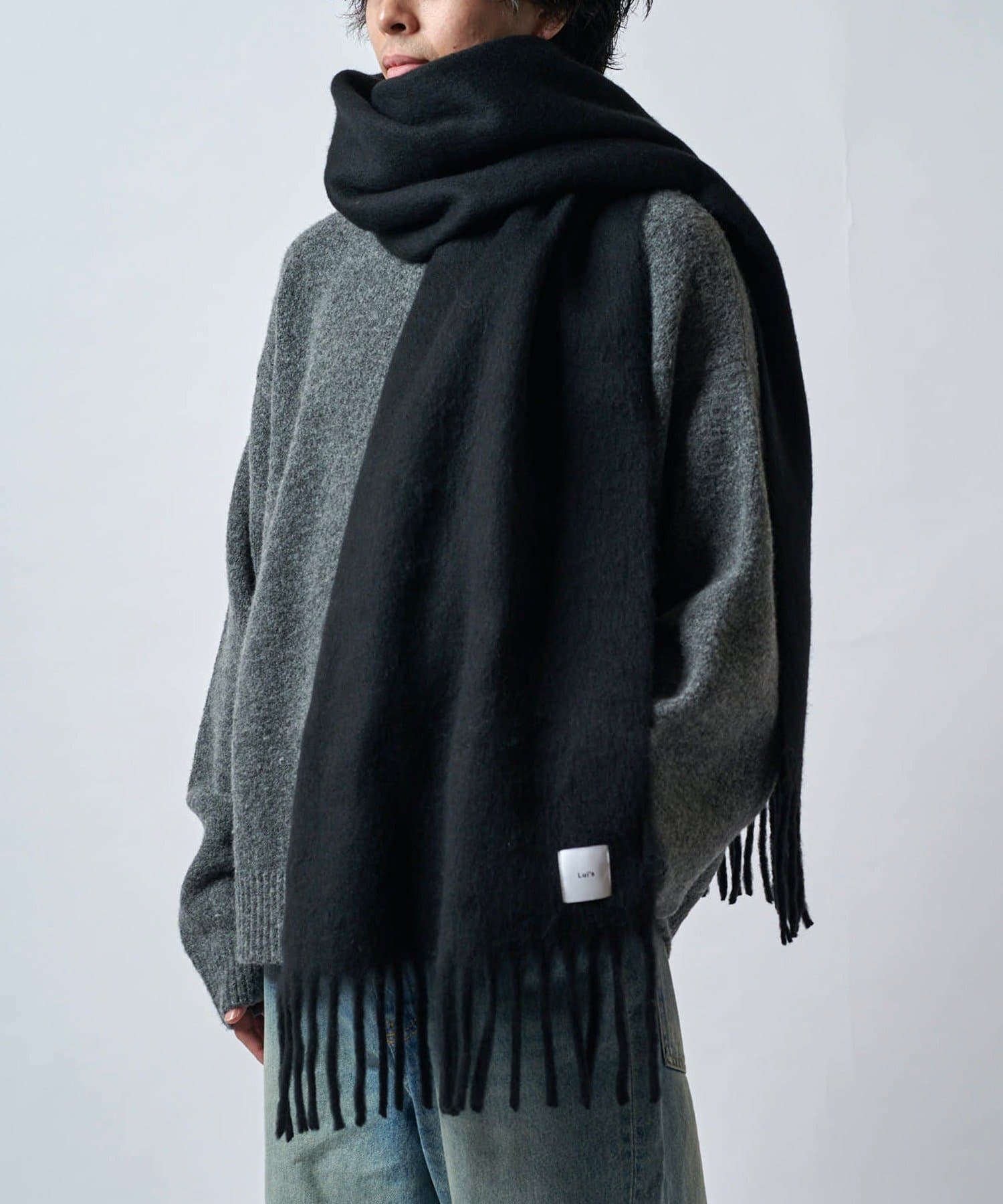 Lui's(ルイス) ソフトタッチボリュームロングカラーマフラー