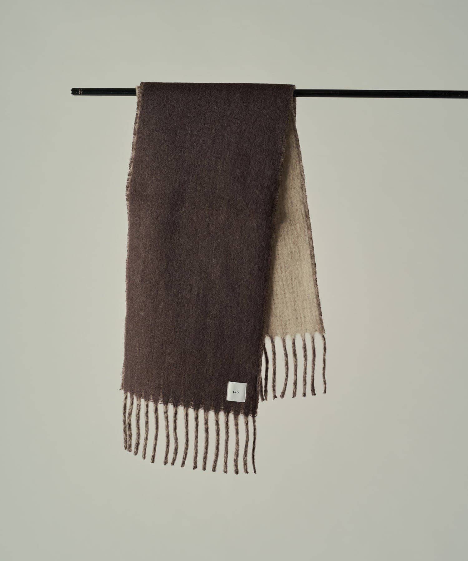 Lui's(ルイス) ソフトタッチボリュームロングリバーシブルマフラー