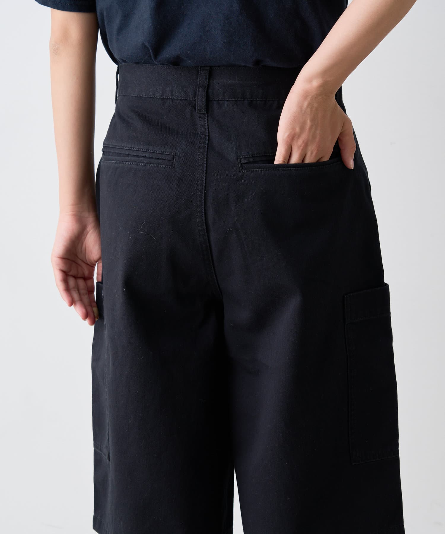 CIAOPANIC TYPY(チャオパニックティピー) 【UNISEX】ハーフスタッズカーゴパンツ