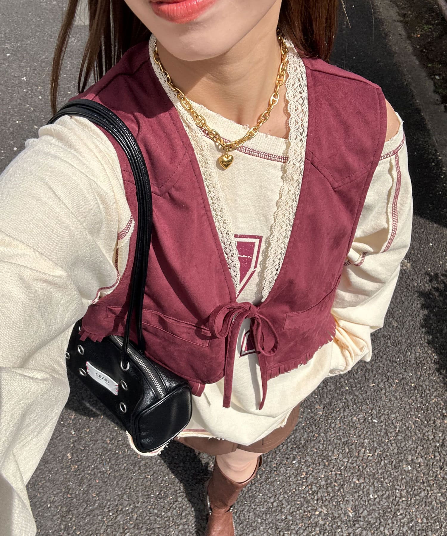 OUTLET(アウトレット) 【Ciaopanic】ウエスタンレースベスト