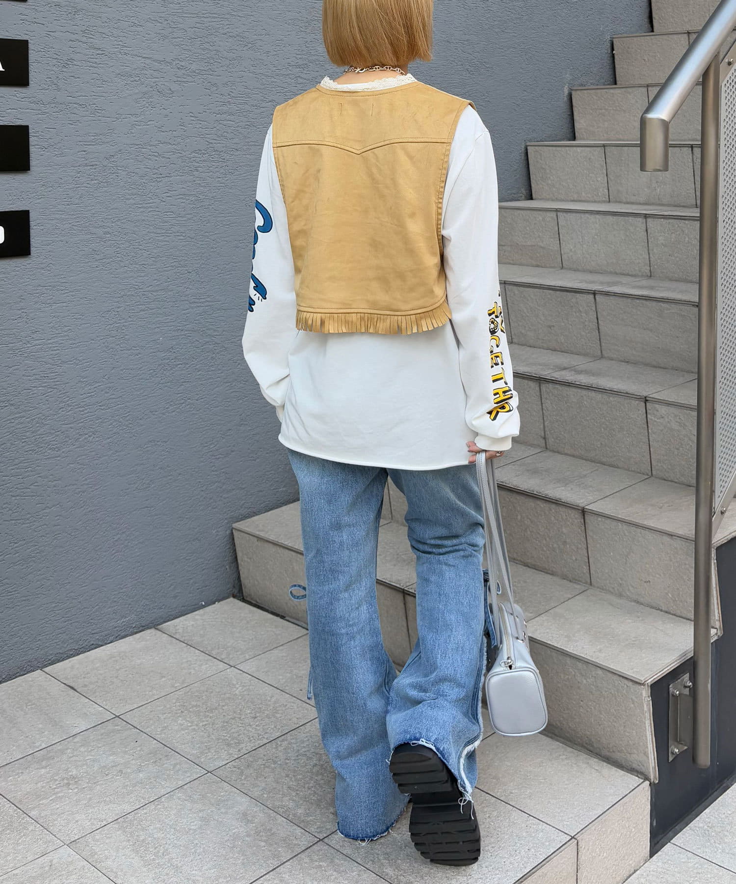 OUTLET(アウトレット) 【Ciaopanic】ウエスタンレースベスト