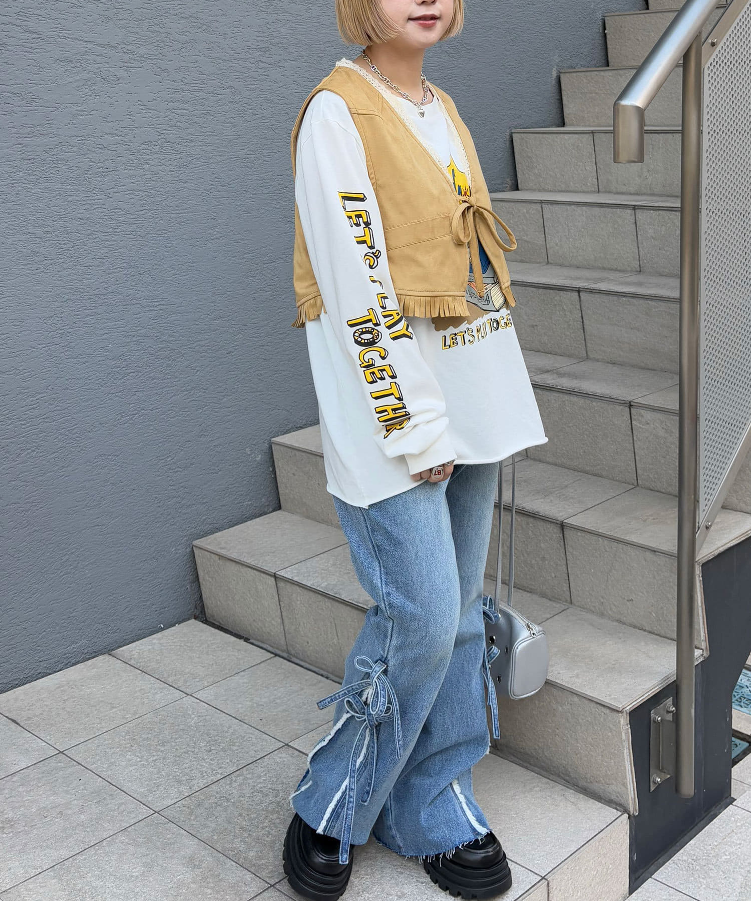 OUTLET(アウトレット) 【Ciaopanic】ウエスタンレースベスト