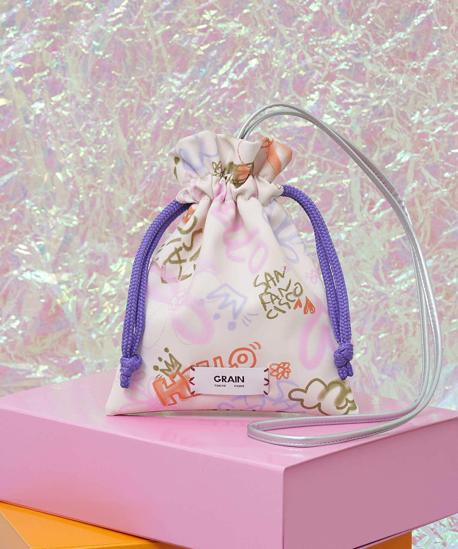 OUTLET(アウトレット) 【Ciaopanic】【H.S×GRAIN】バイカラーミニ巾着ショルダーバッグ