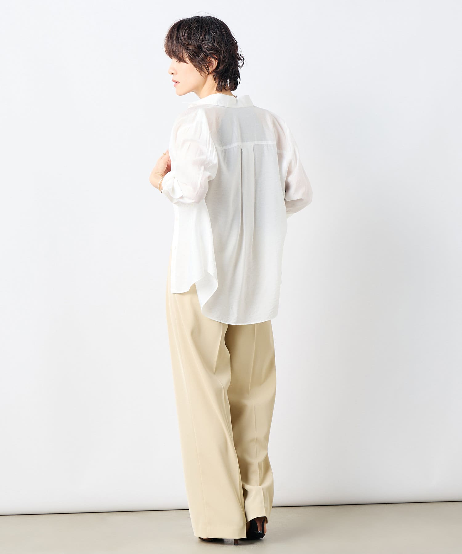 楽天市場】《セットアップ対応》シアーローン2WAYシャツ