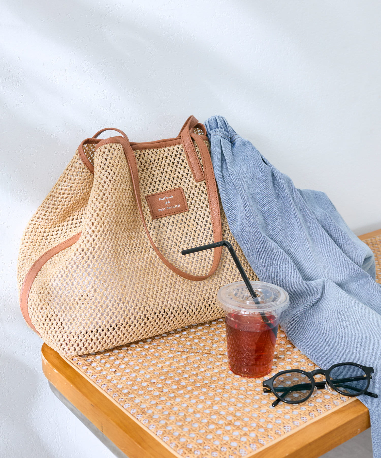 PUAL CE CIN(ピュアルセシン) 2WAYカゴトートBAG