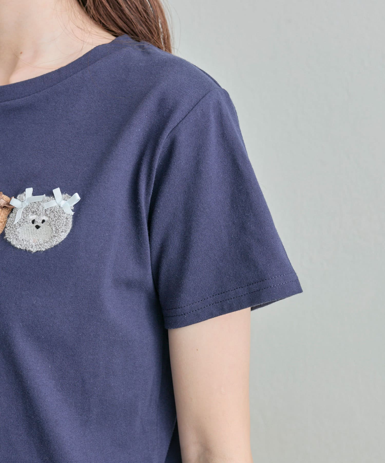 OLIVE des OLIVE(オリーブ デ オリーブ) アニマルファミリーTシャツ