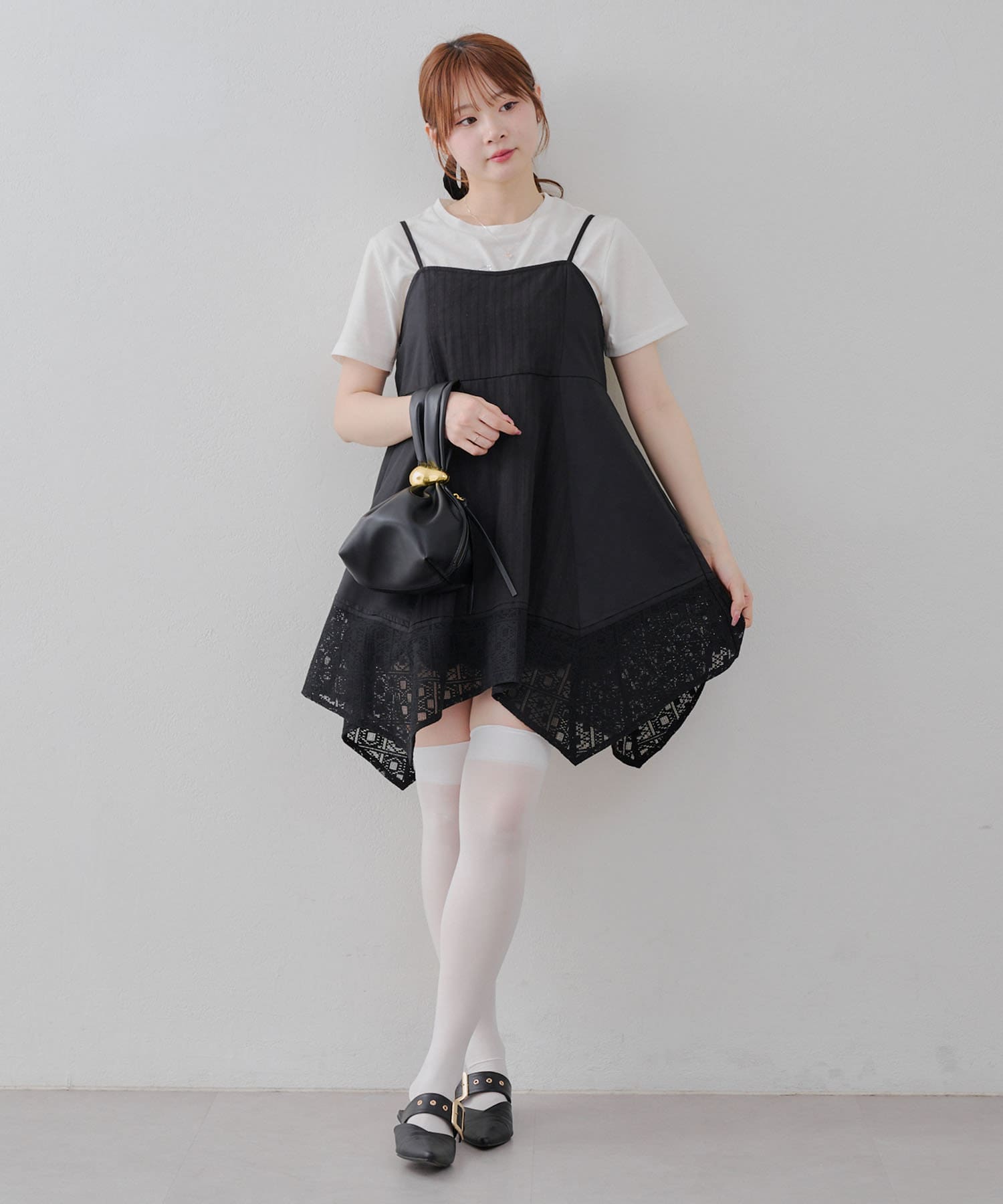 NICE CLAUP / OLIVE des OLIVE OUTLET(ナイスクラップ  / オリーブ デ オリーブ アウトレット) 【RMAF】2WAYカラミチュニック