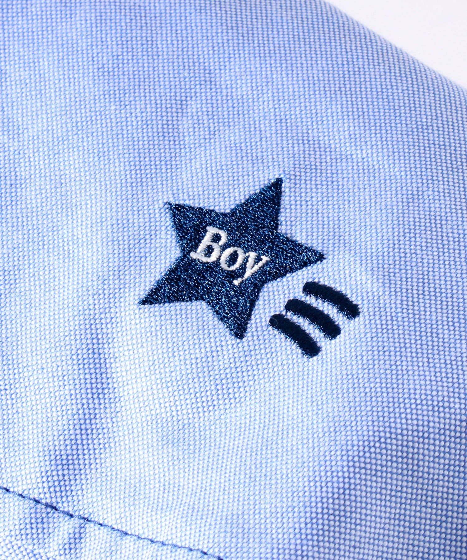 FREDY & GLOSTER(フレディ アンド グロスター) 【GLOSTER】BOY ASTLAD デカ刺繍 ボタンダウン 半袖シャツ