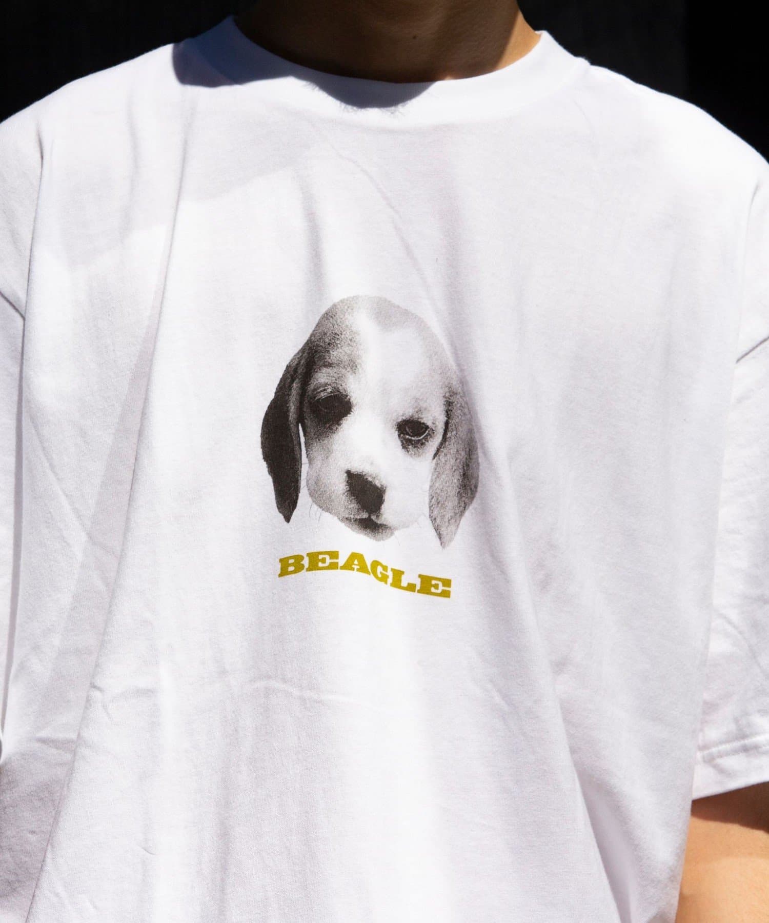 FREDY & GLOSTER(フレディ アンド グロスター) 【新柄追加】【GLOSTER/グロスター】DOG&CAT 犬猫プリントTシャツ