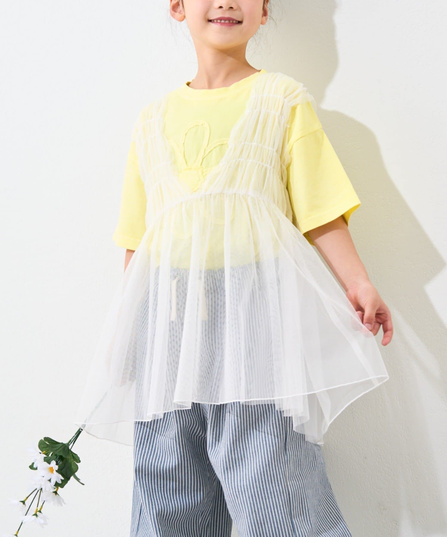 CIAOPANIC TYPY(チャオパニックティピー) 【WEB限定】【KIDS】シャーリングチュール2WAYワンピース