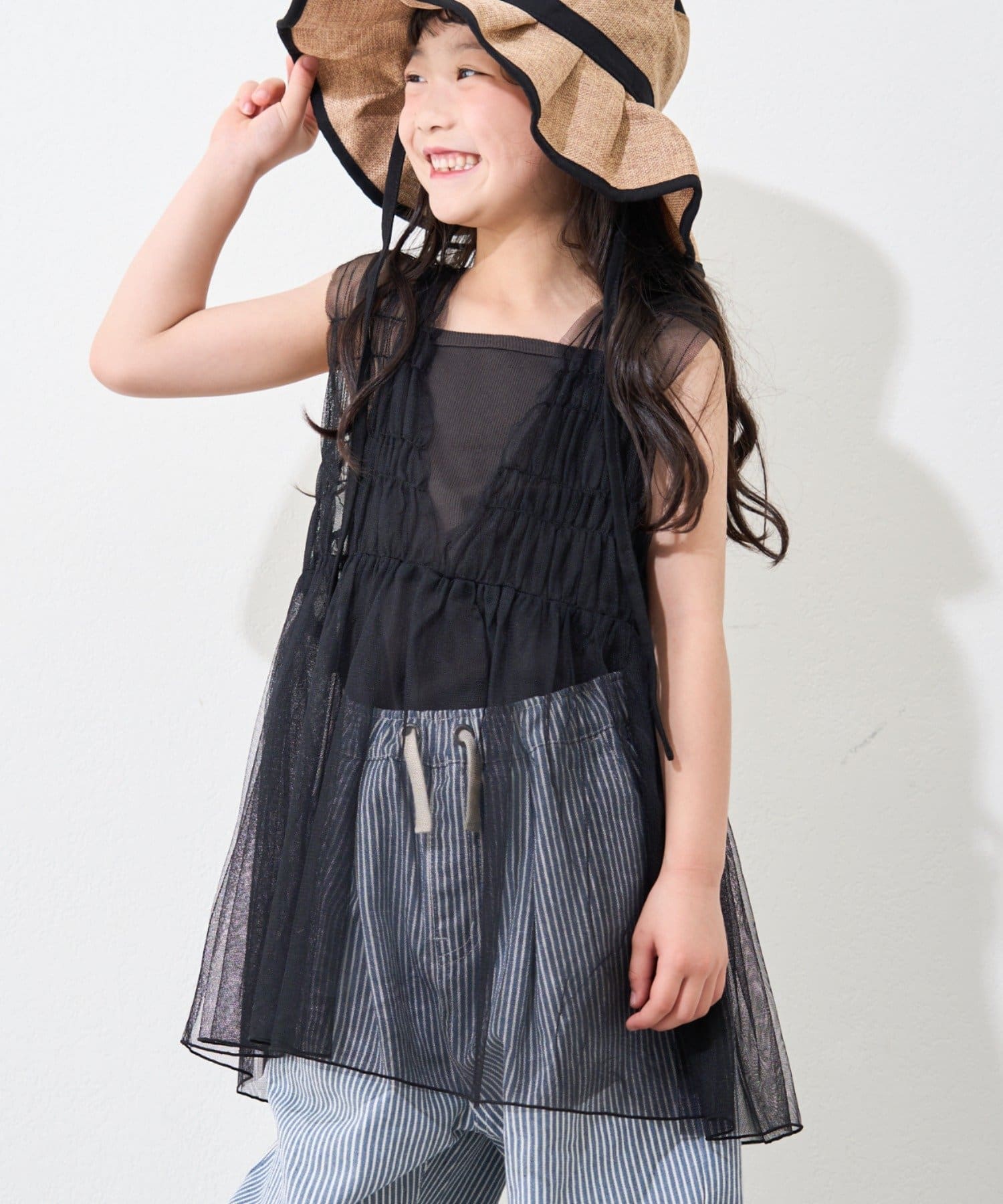 CIAOPANIC TYPY(チャオパニックティピー) 【WEB限定】【KIDS】シャーリングチュール2WAYワンピース