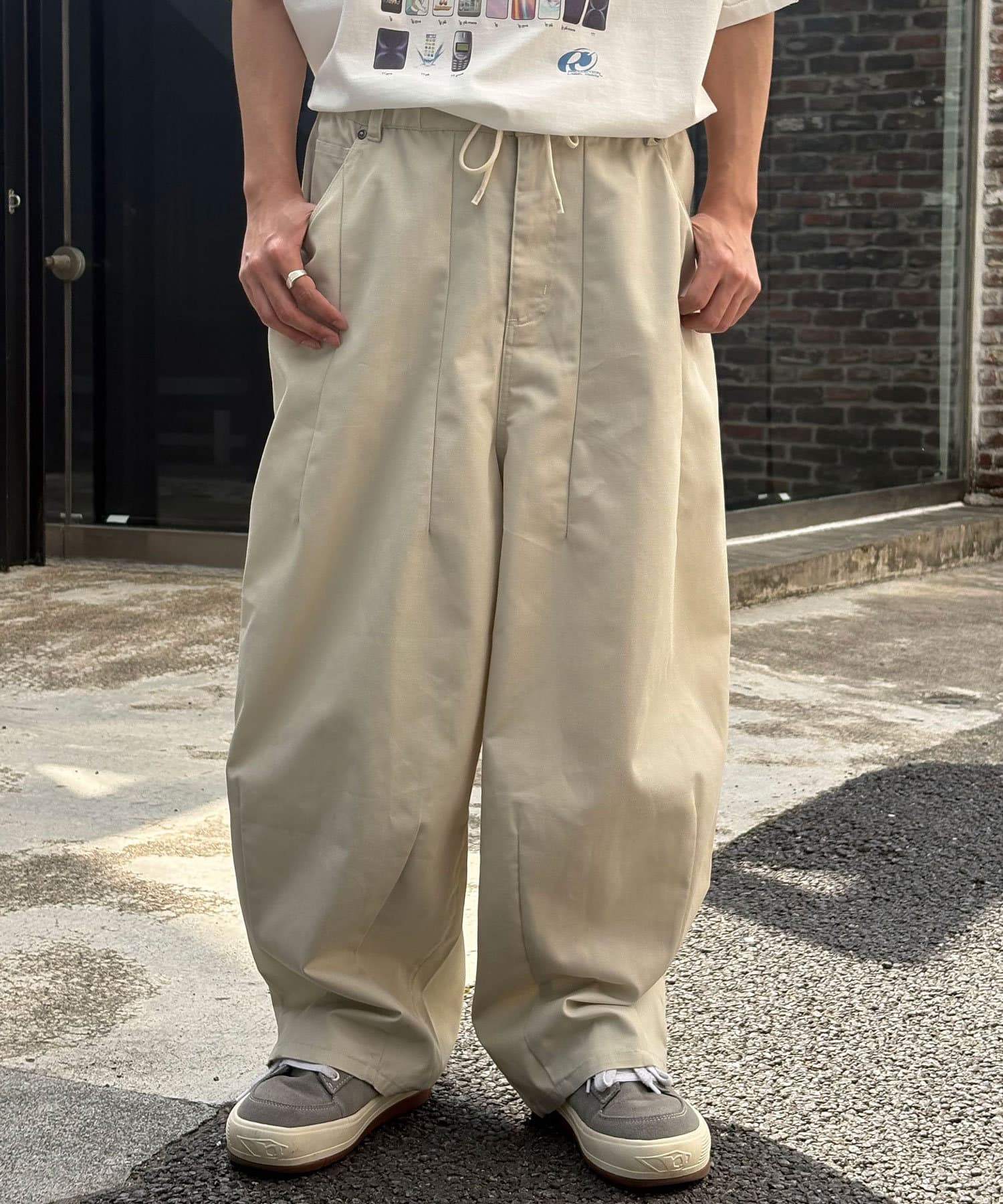CIAOPANIC(チャオパニック) ワイドバルーンチノパンツ