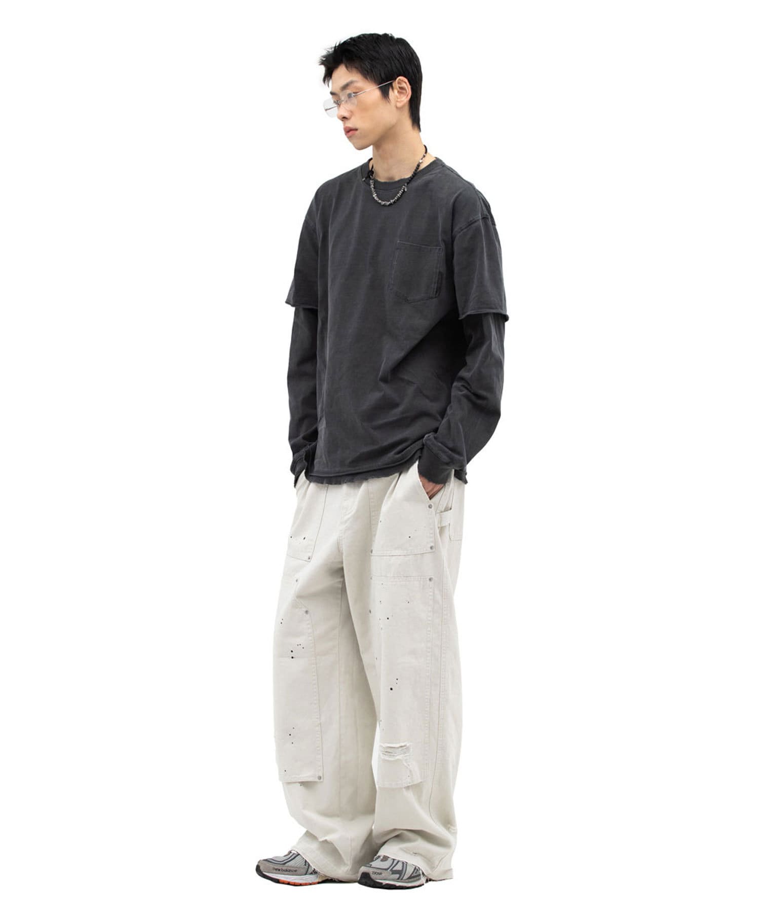 CIAOPANIC(チャオパニック) 【DEFGARMENTS/デフグラメンツ】PIG LAYERED LONG SLEEVE