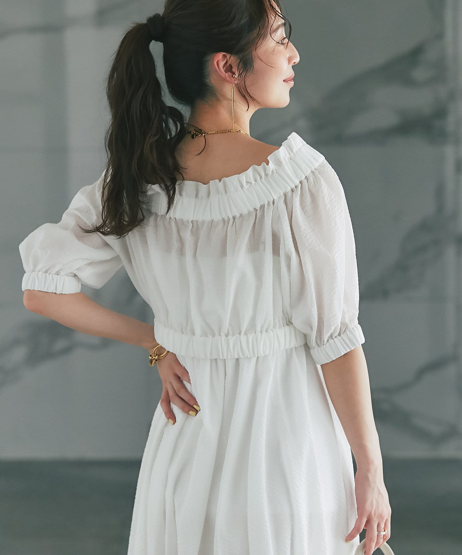 美品　2024ss La boutique BonBon ワンピース 美品 2024ss La boutique BonBon ワンピース（最強セットワンピ